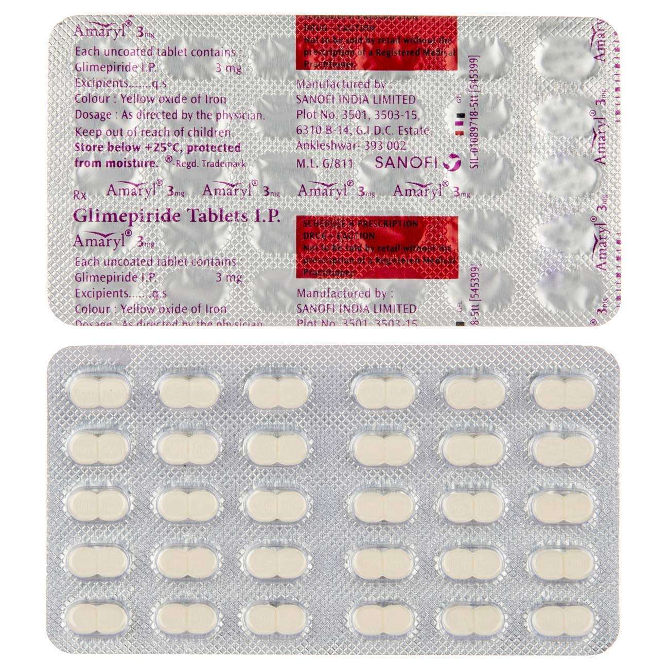 Amaryl 3mg Tablet