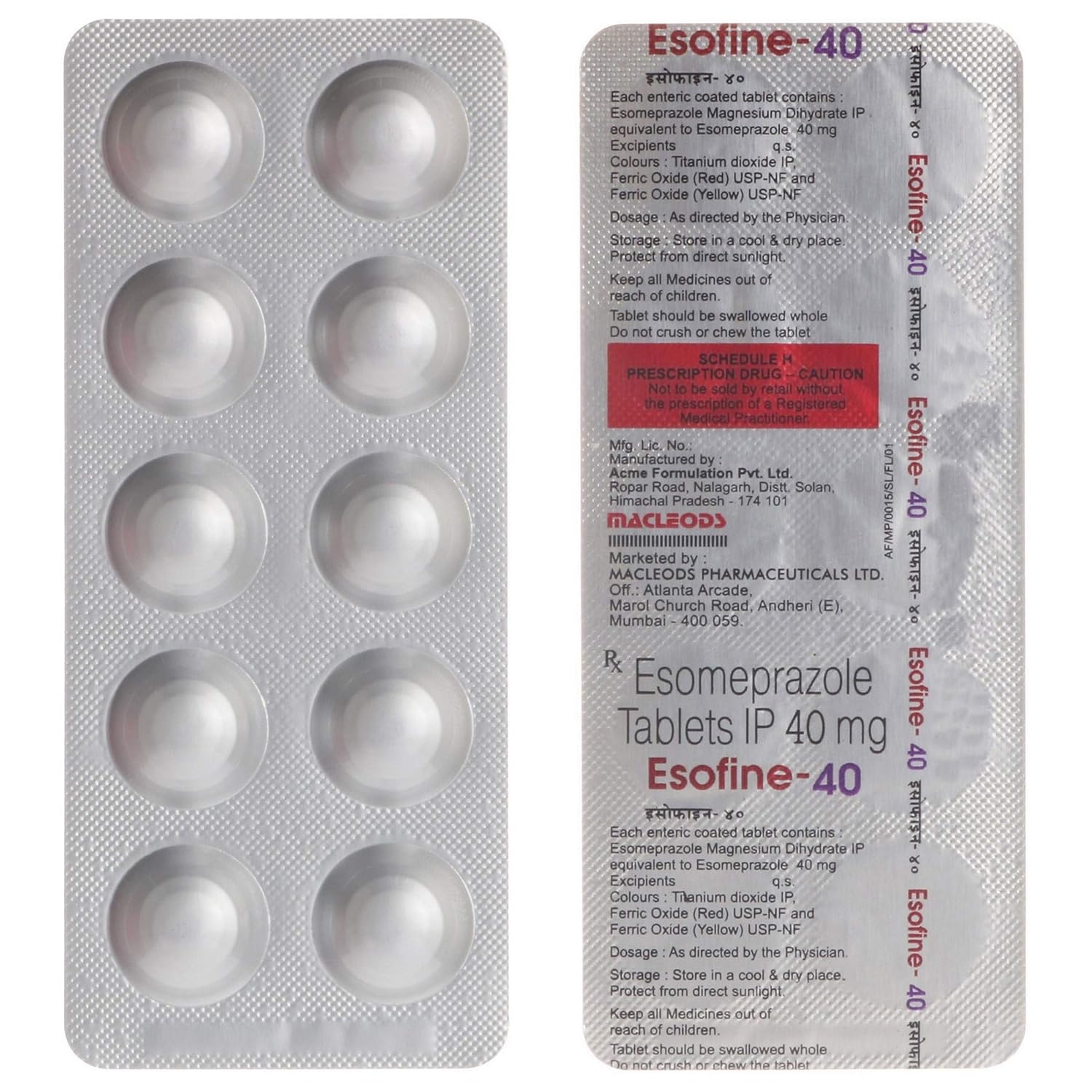 Esofine 40 Tablet