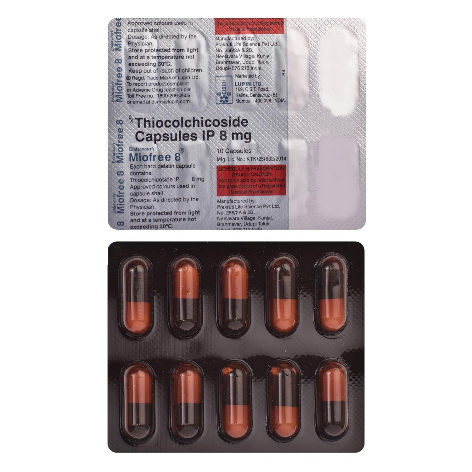 Miofree 8mg Capsule