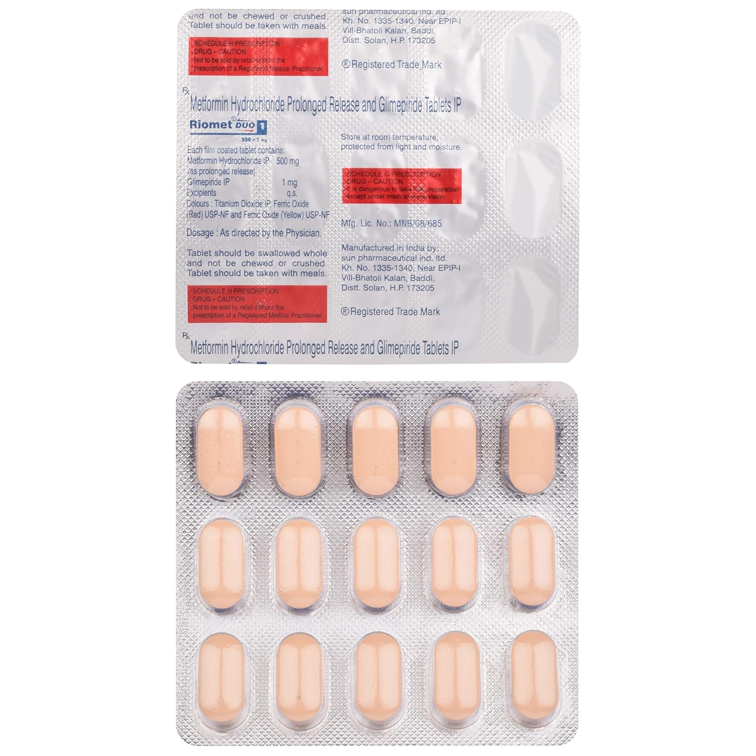 Riomet Duo 1 Tablet PR