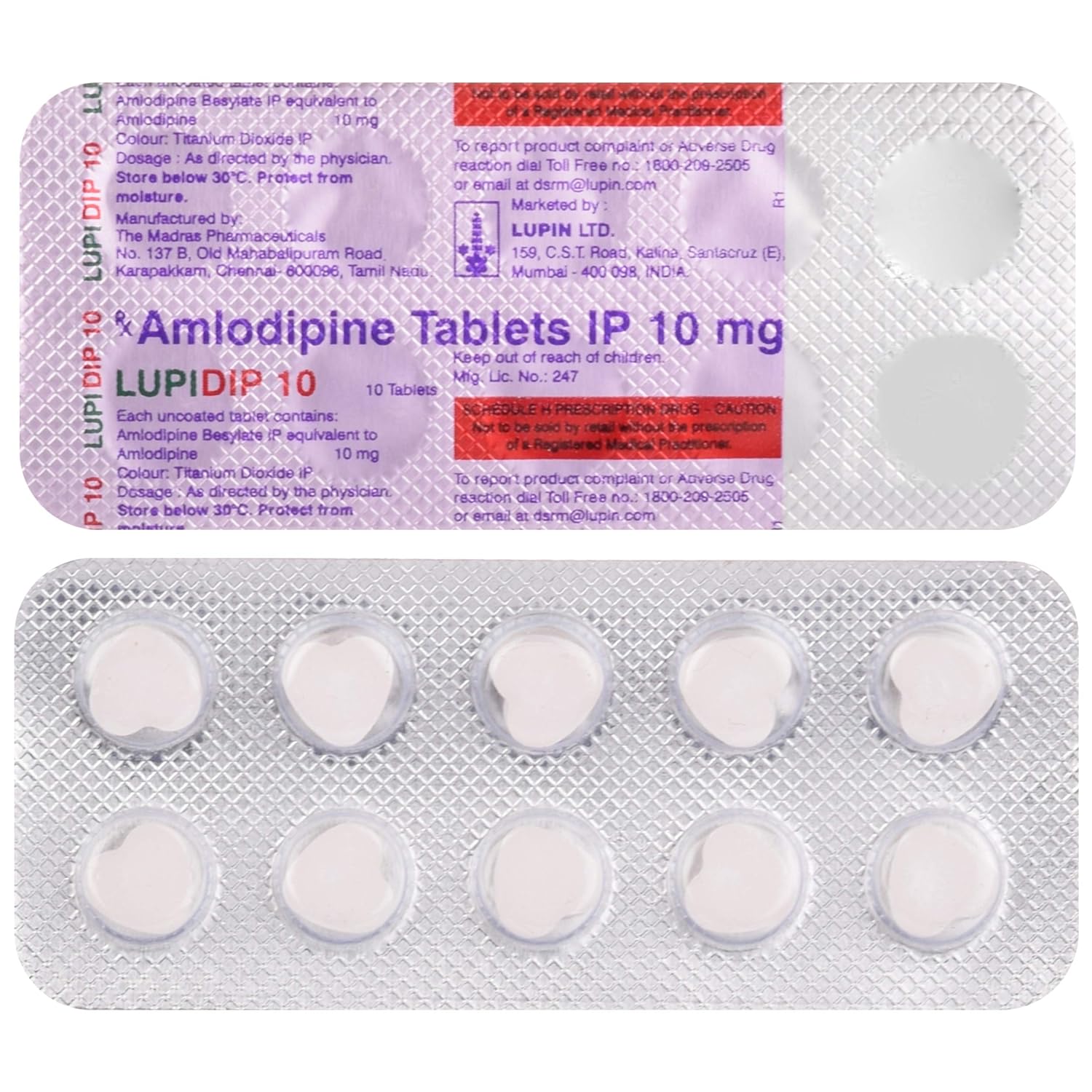 Lupidip 10mg Tablet