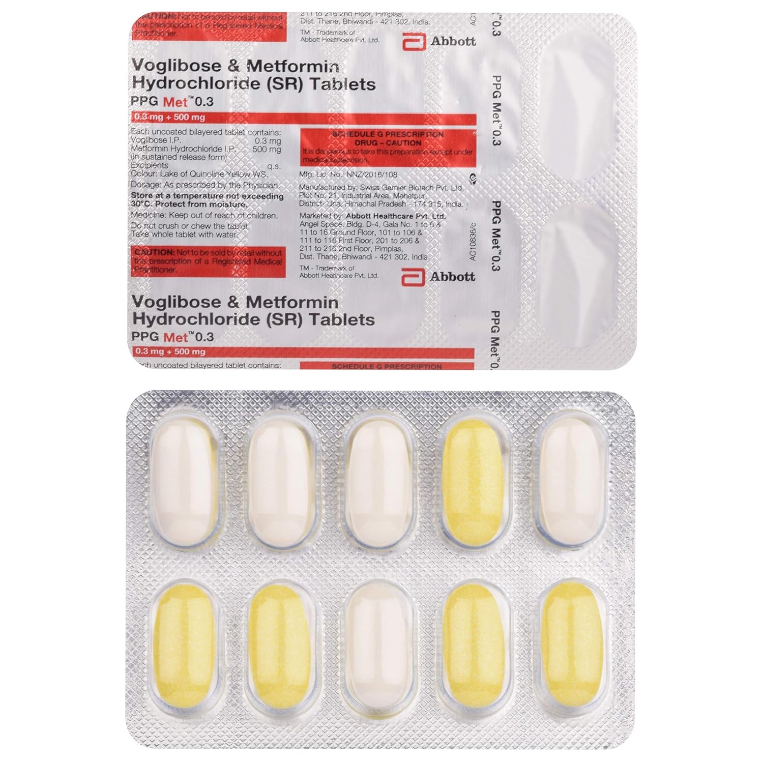 PPG Met 0.3 Tablet SR