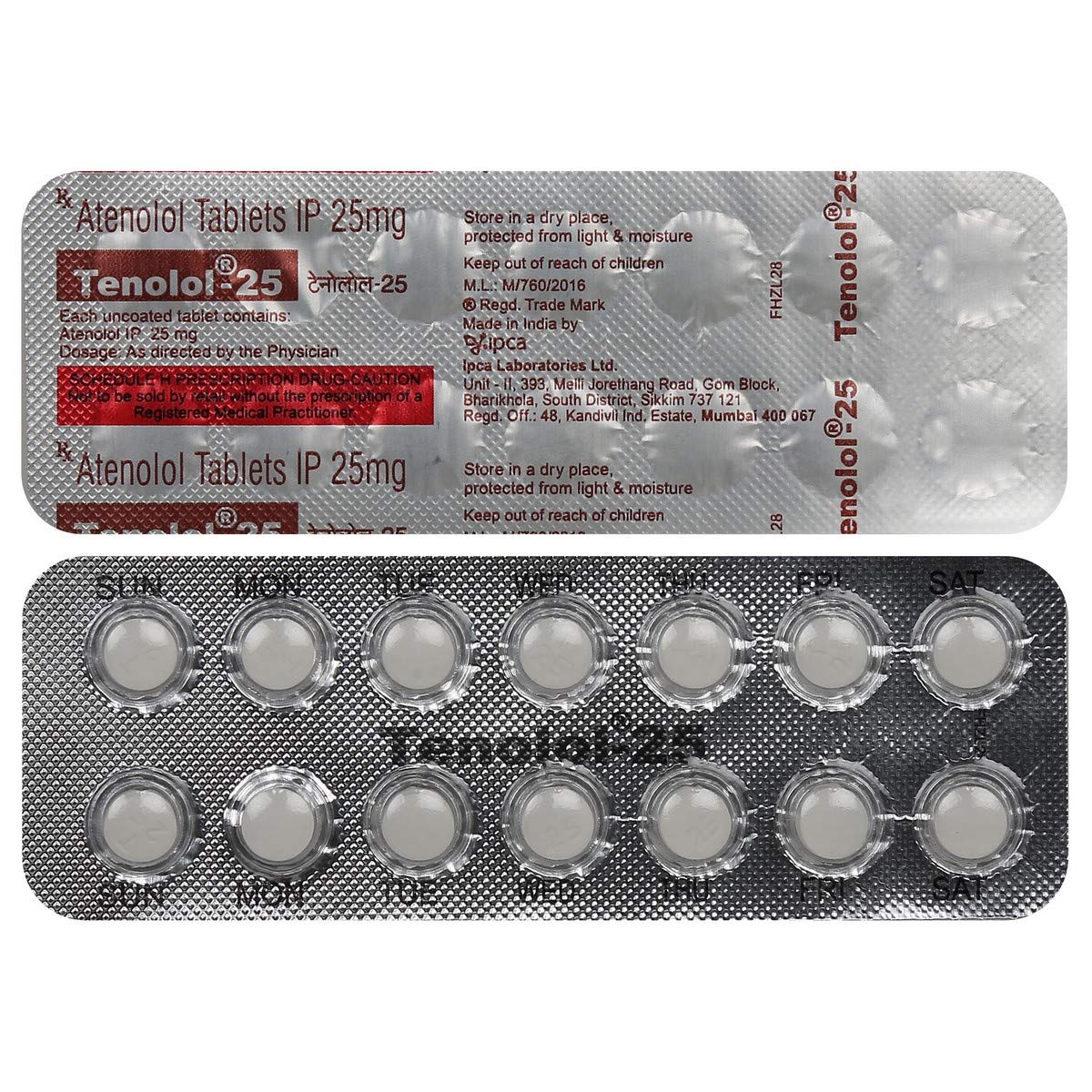 Tenolol 25 Tablet