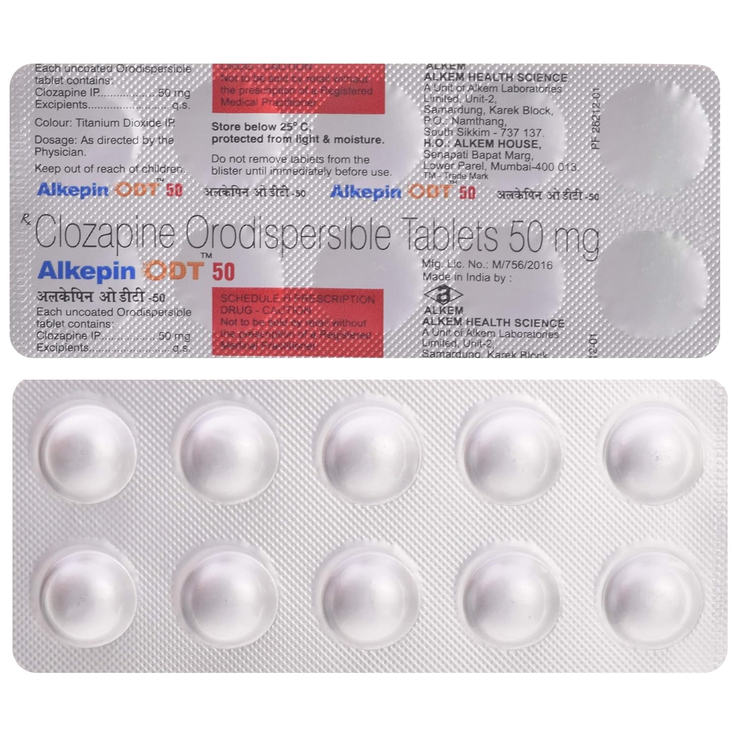 Alkepin Odt 50mg Tablet