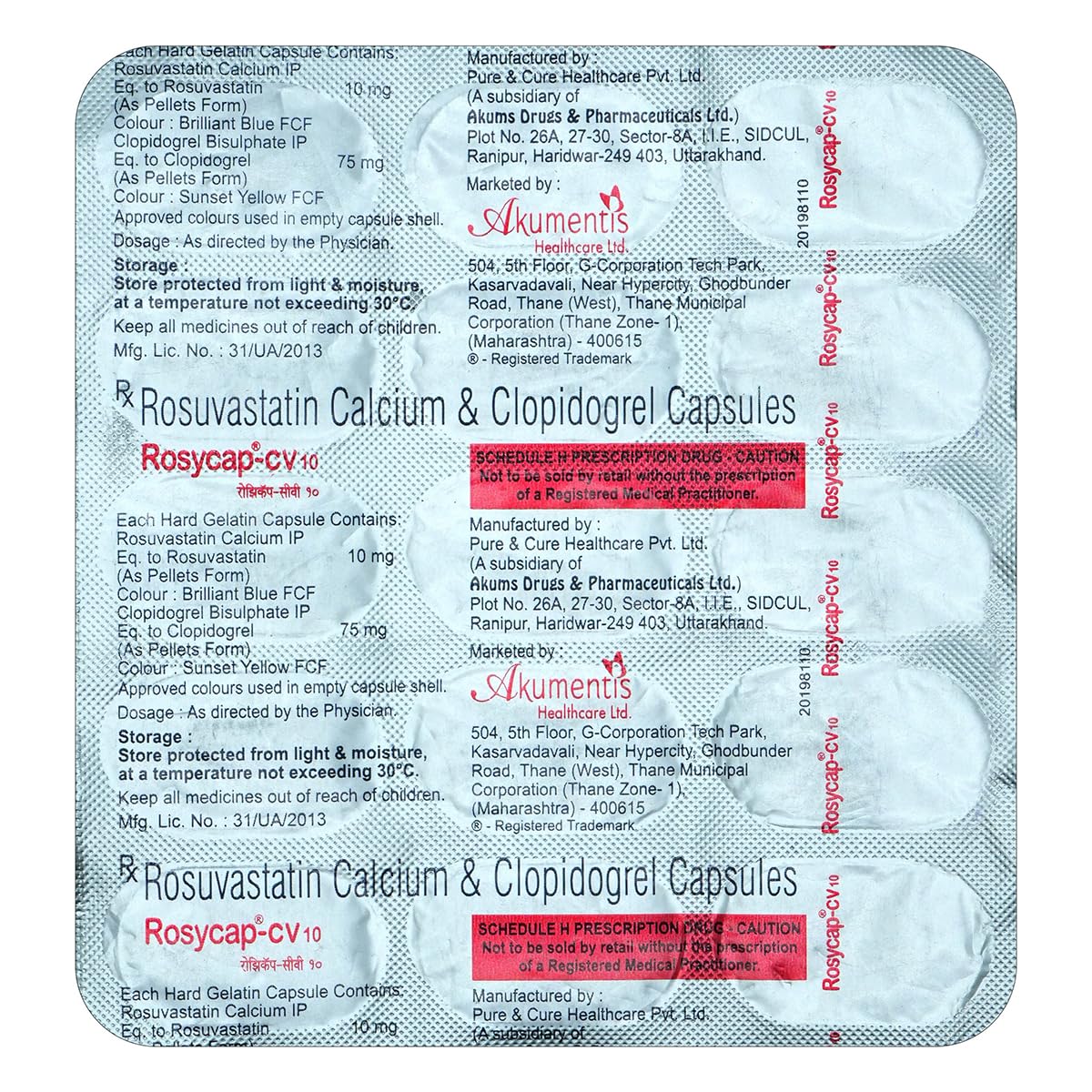 Rosycap-CV 10 Capsule