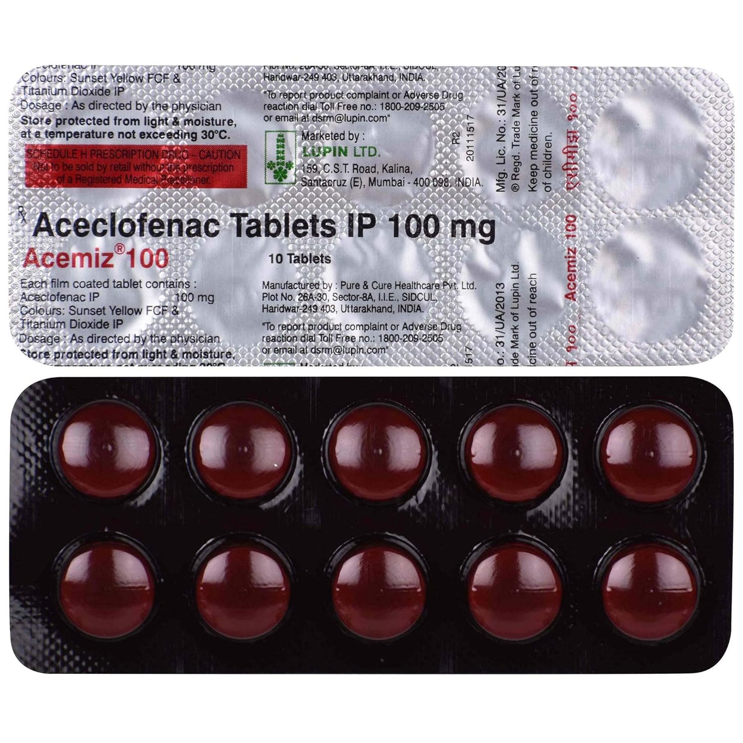 Acemiz 100Mg Tablet