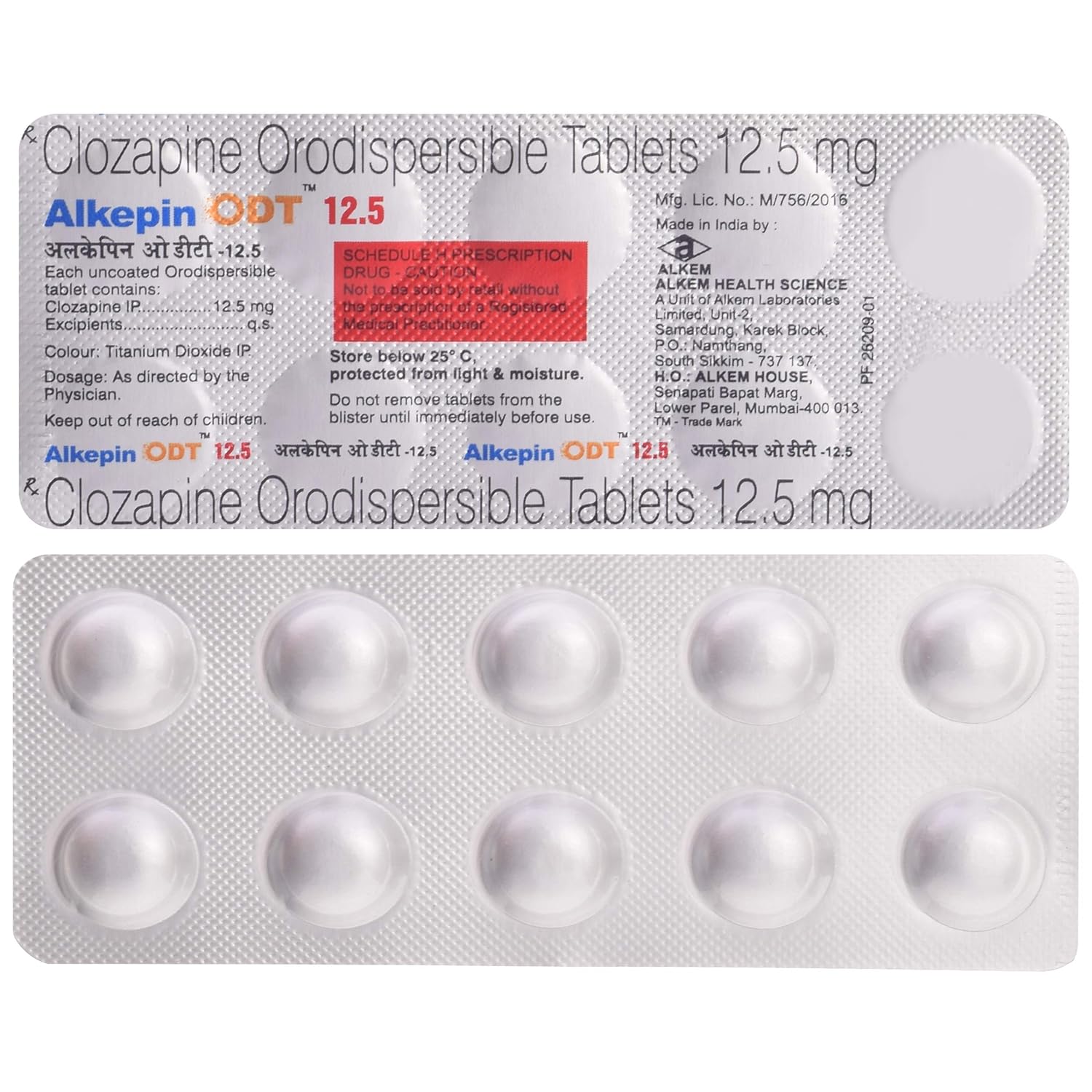 Alkepin Odt 12.5mg Tablet