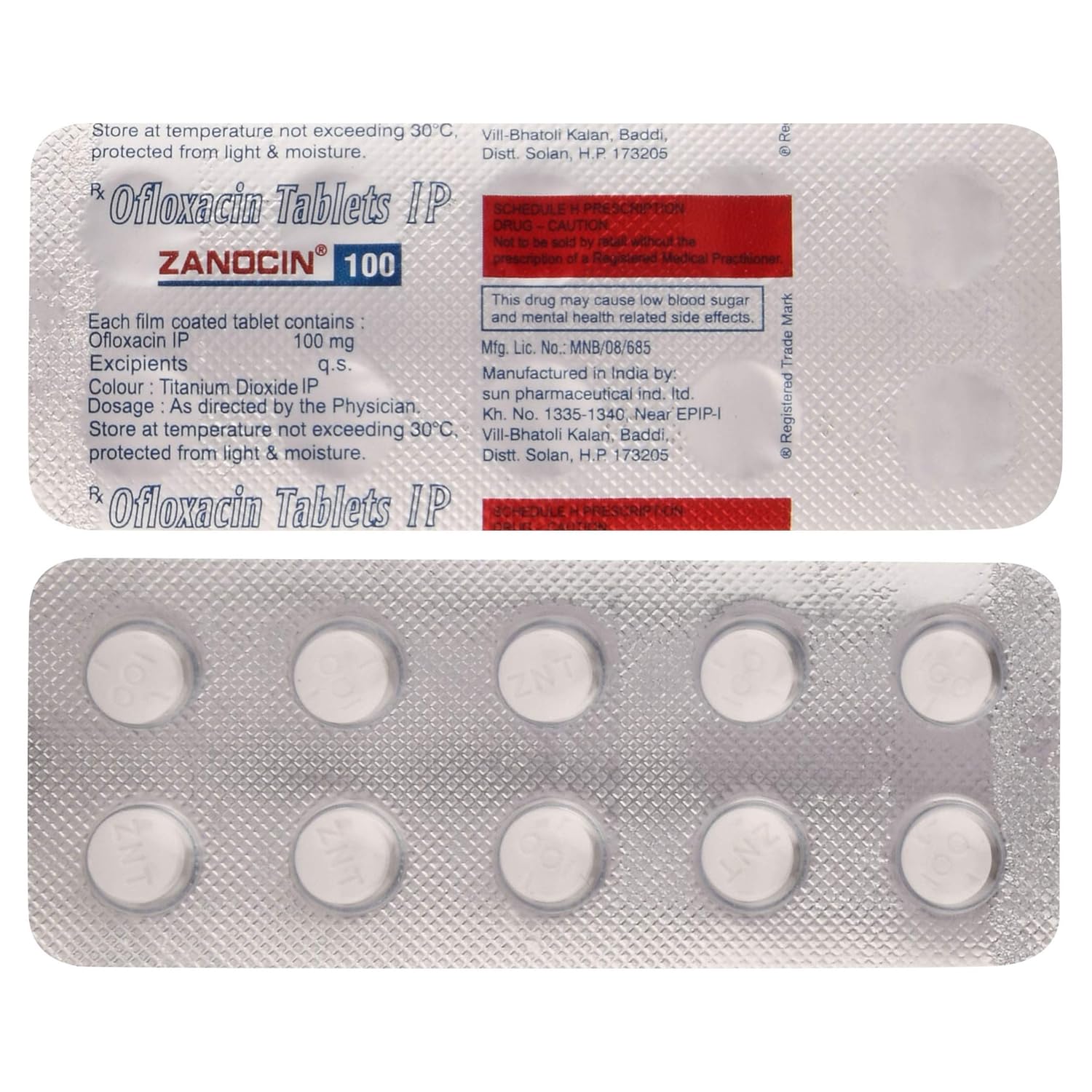 Zanocin 100 Tablet