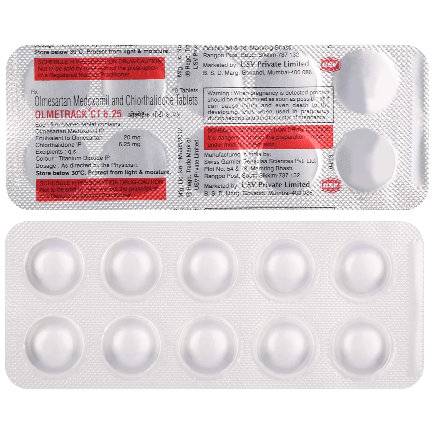 Olmetrack CT 6.25 Tablet