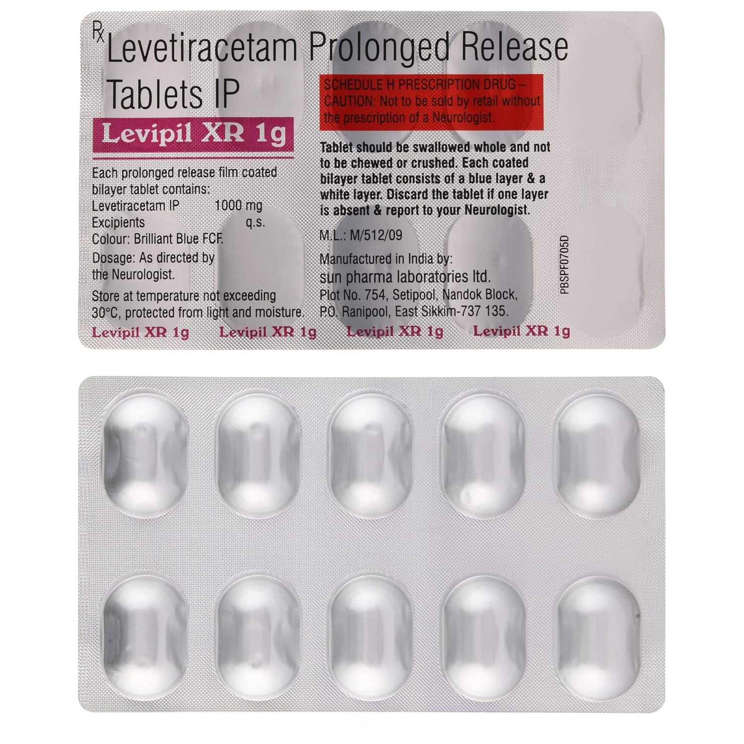 Levipil XR 1g Tablet