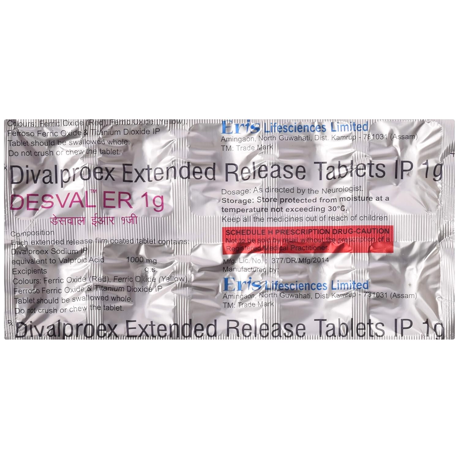 Desval ER 1g Tablet