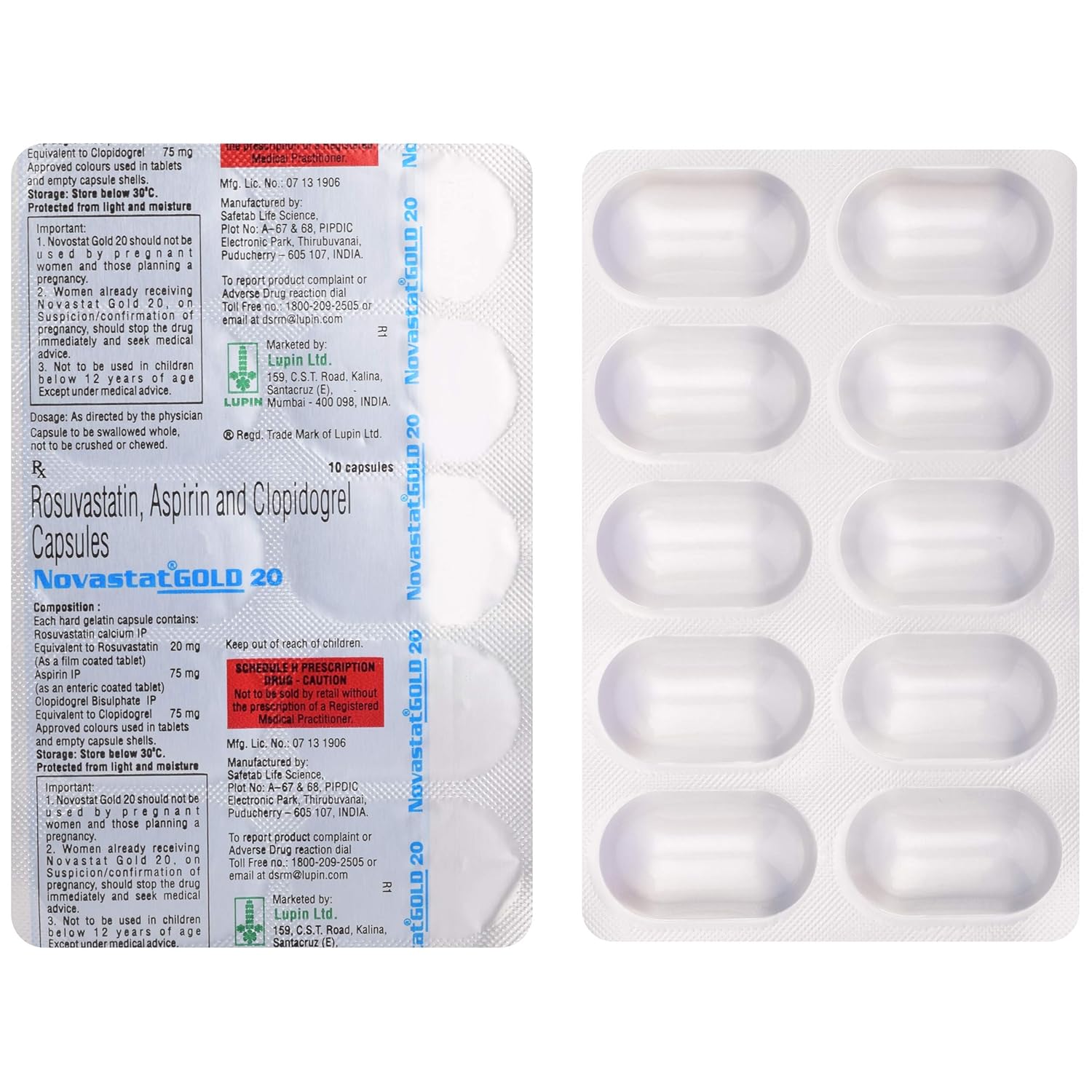 Novastat Gold 20 Capsule