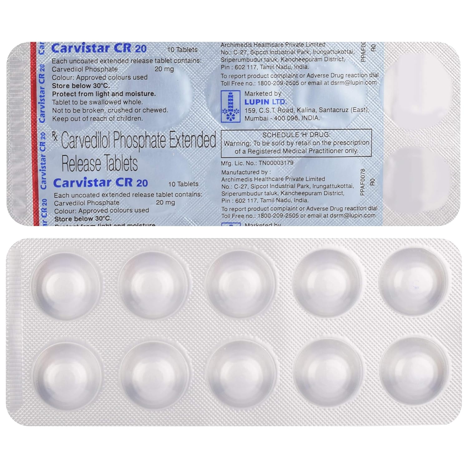 Carvistar CR 20mg Tablet