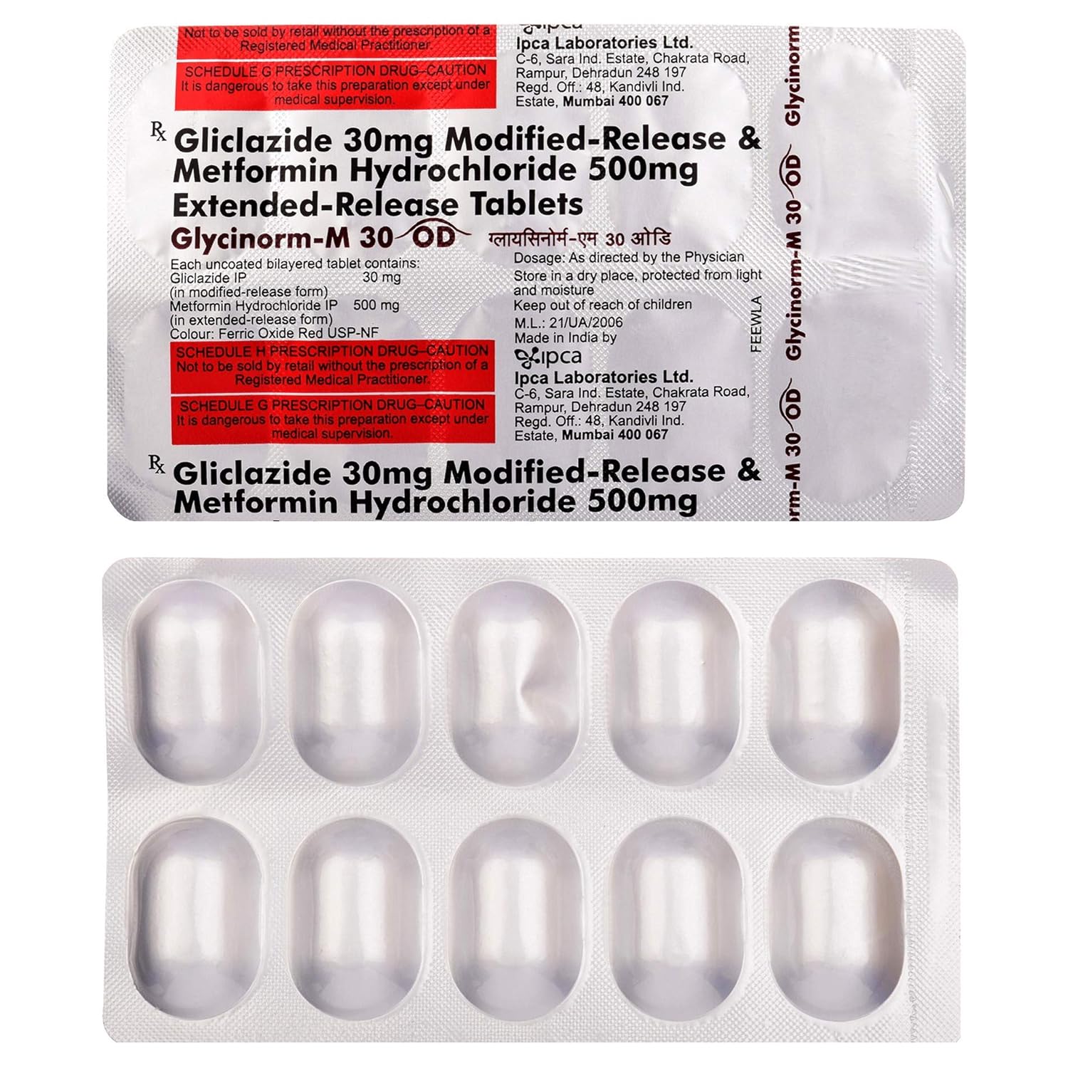 Glycinorm-M 30 OD Tablet ER
