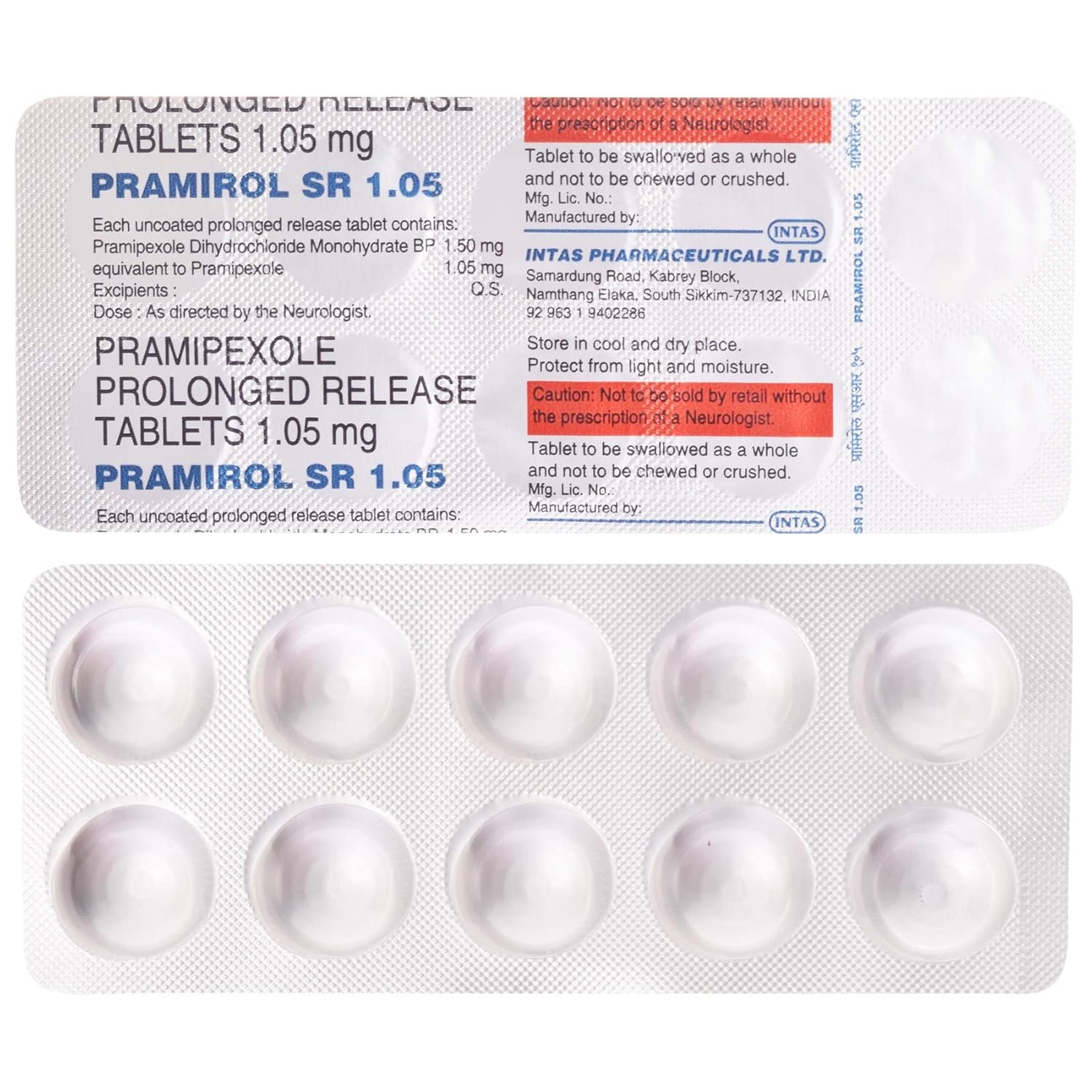 Pramirol SR 1.05 Tablet