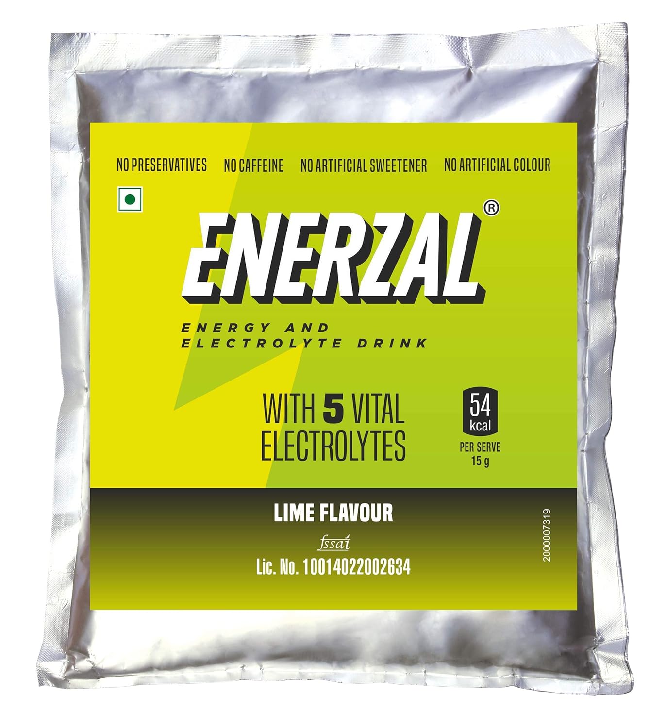 Enerzal Energy & Electrolyte Drink with 5 Vital Electrolytes | For Stomach Care | Flavour Powder Lime 1KG