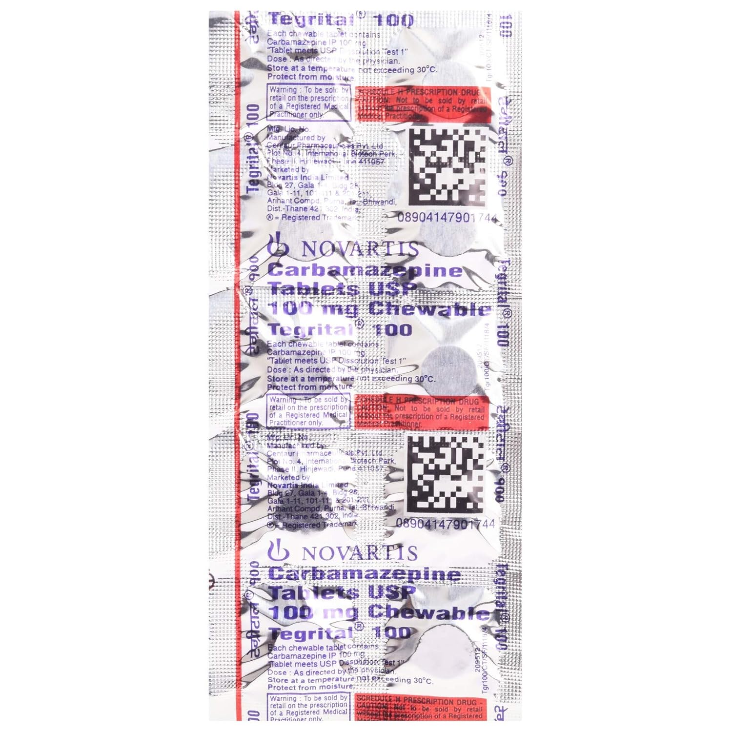 Tegrital 100 Chewable Tablet