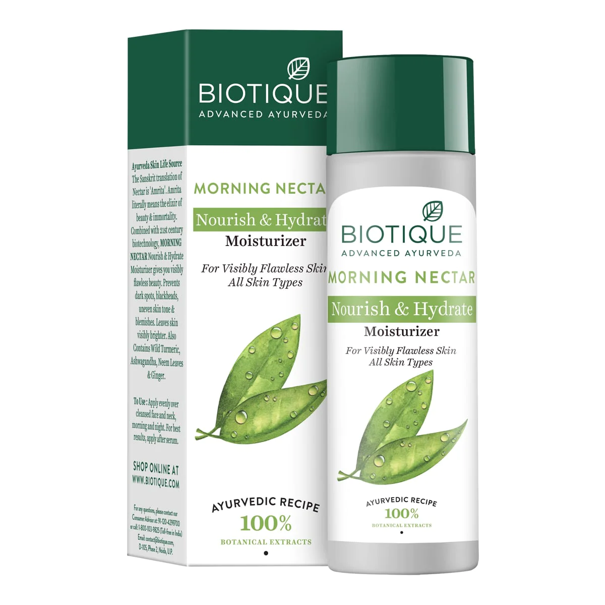 Biotique Morning Nectar Nourish & Hydrate Moisturizer for Visibly Flawless Skin