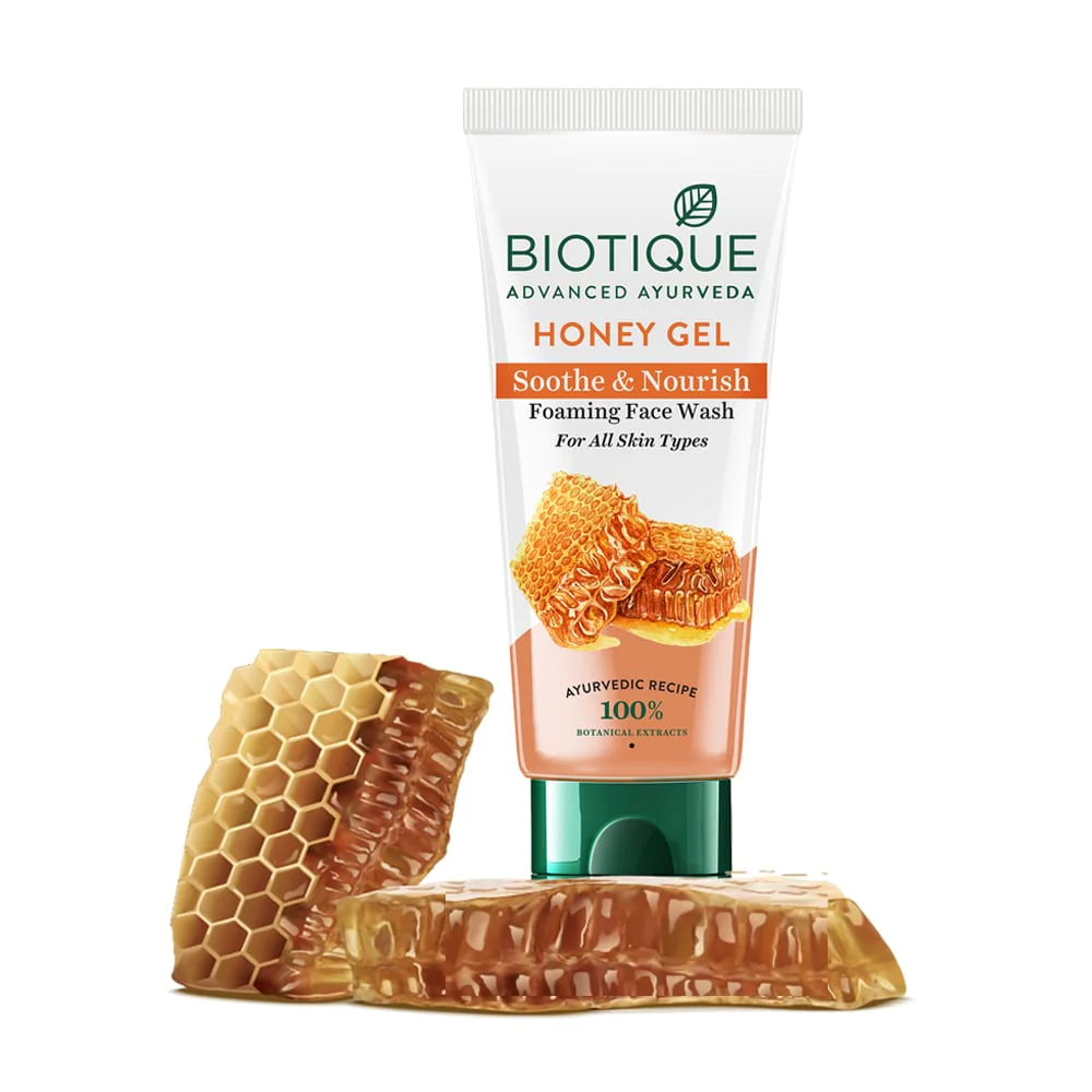 Biotique Honey Gel Soothe & Nourish Foaming Face Wash for all Skin Types