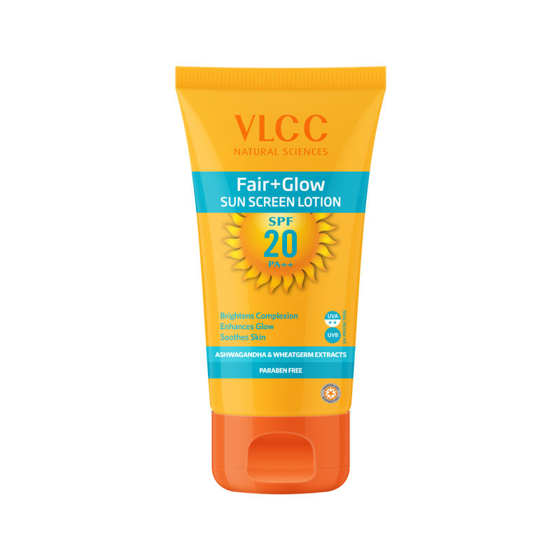 VLCC Fair+Glow Sunscreen Lotion SPF 20 PA++