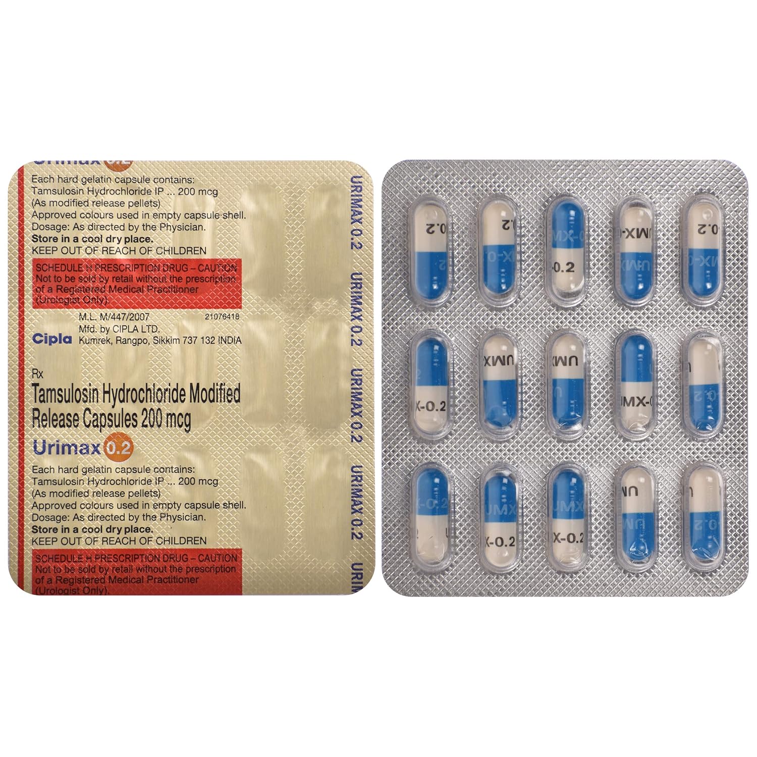 Urimax 0.2 Capsule MR
