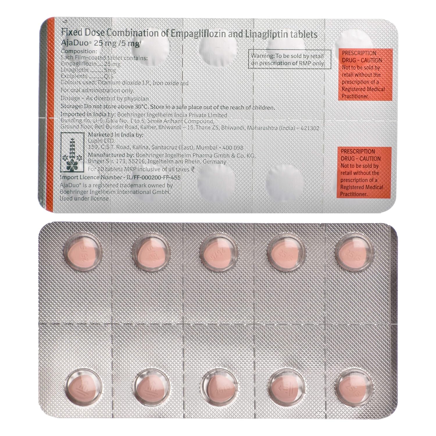 Ajaduo 25mg/5mg Tablet