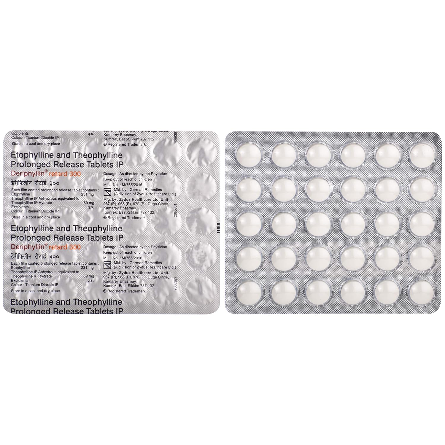 Deriphyllin Retard 300 Tablet PR