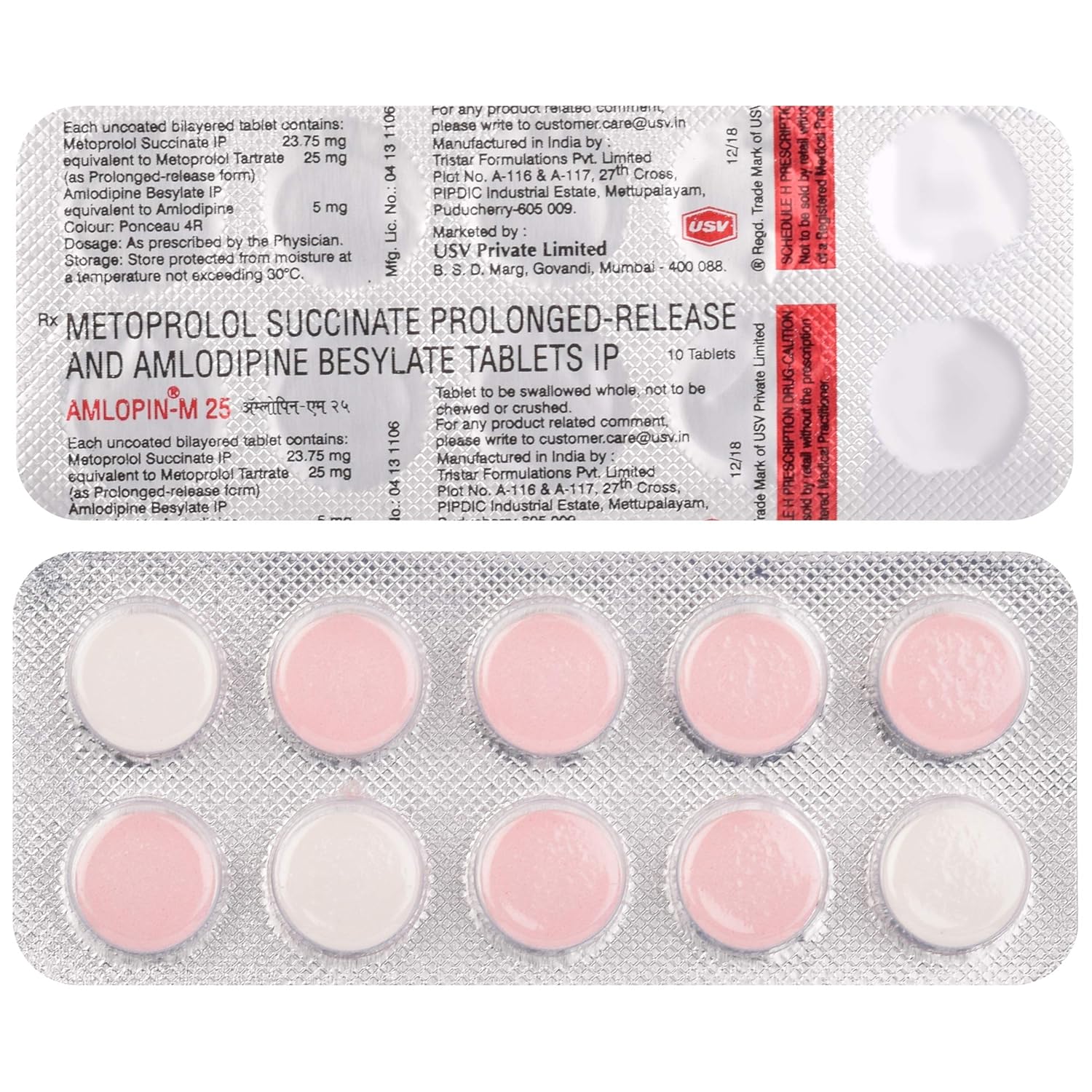 Amlopin-M 5mg/25mg Tablet