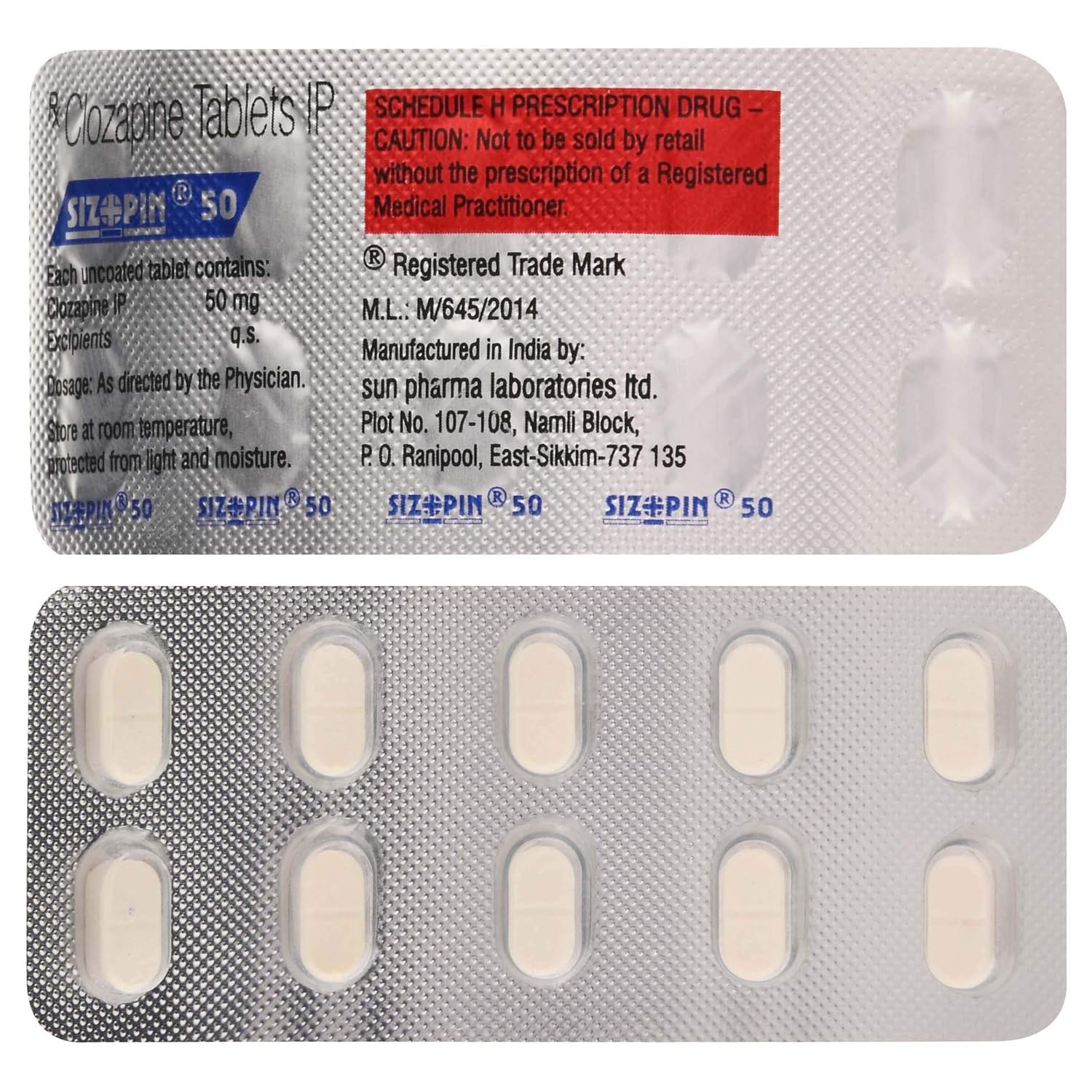 Sizopin 50 Tablet