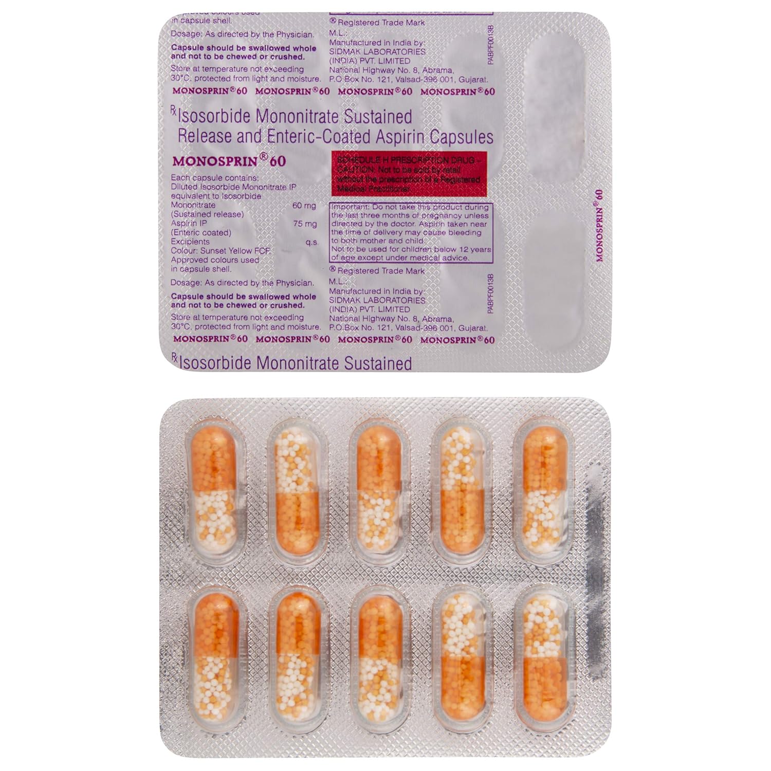 Monosprin 60 Capsule SR