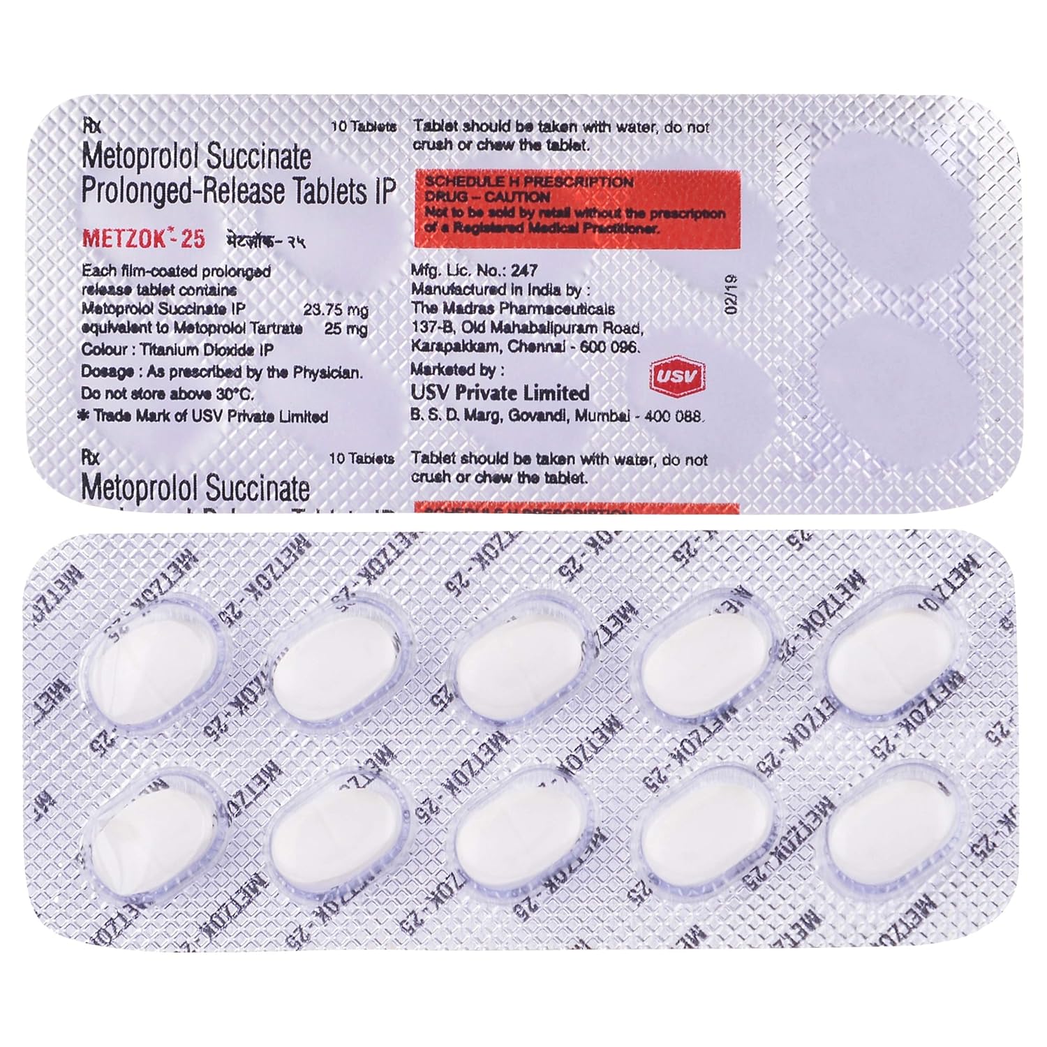 Metzok 25 Tablet PR