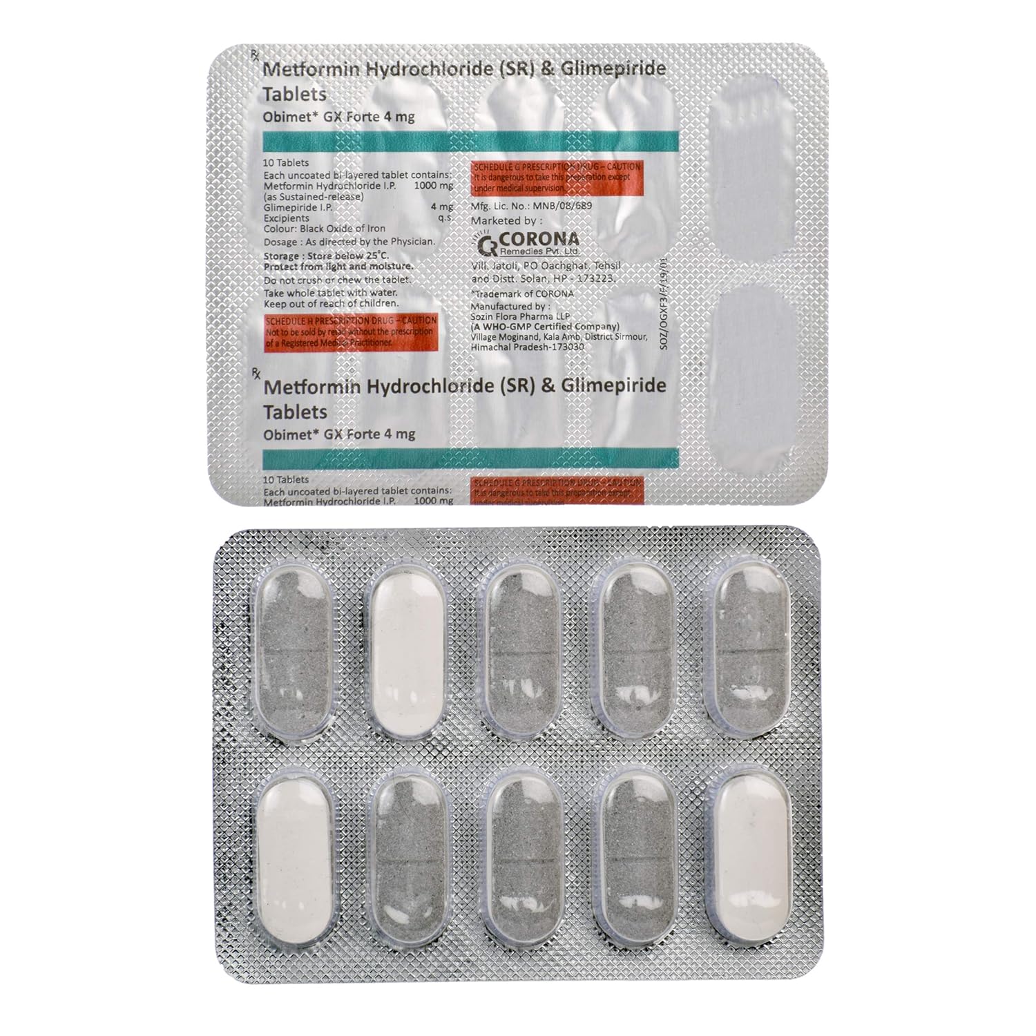 Obimet GX Forte 4mg Tablet SR