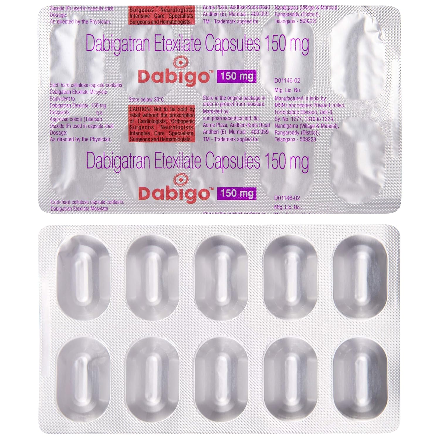 Dabigo 150mg Capsule