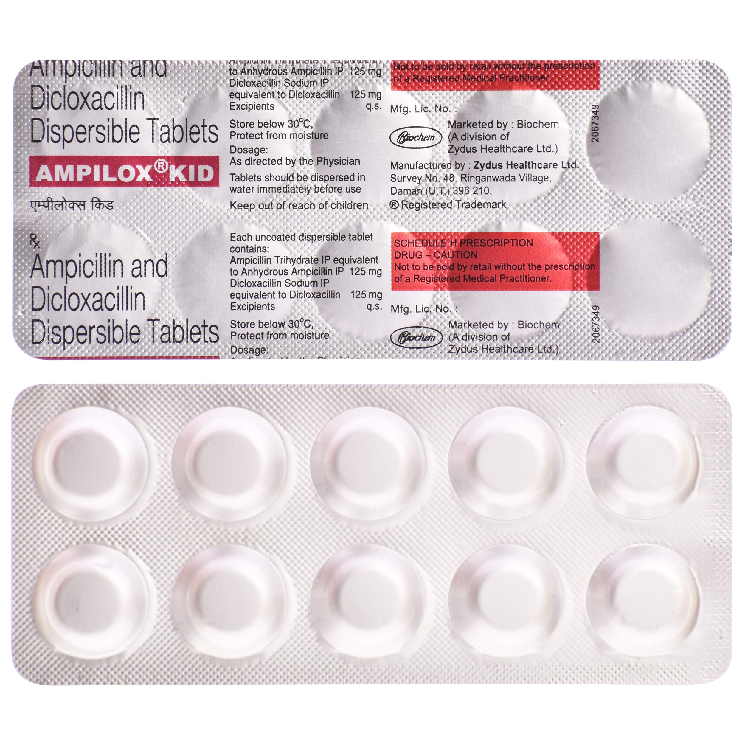 Ampilox Kid 125 mg/125 mg Tablet