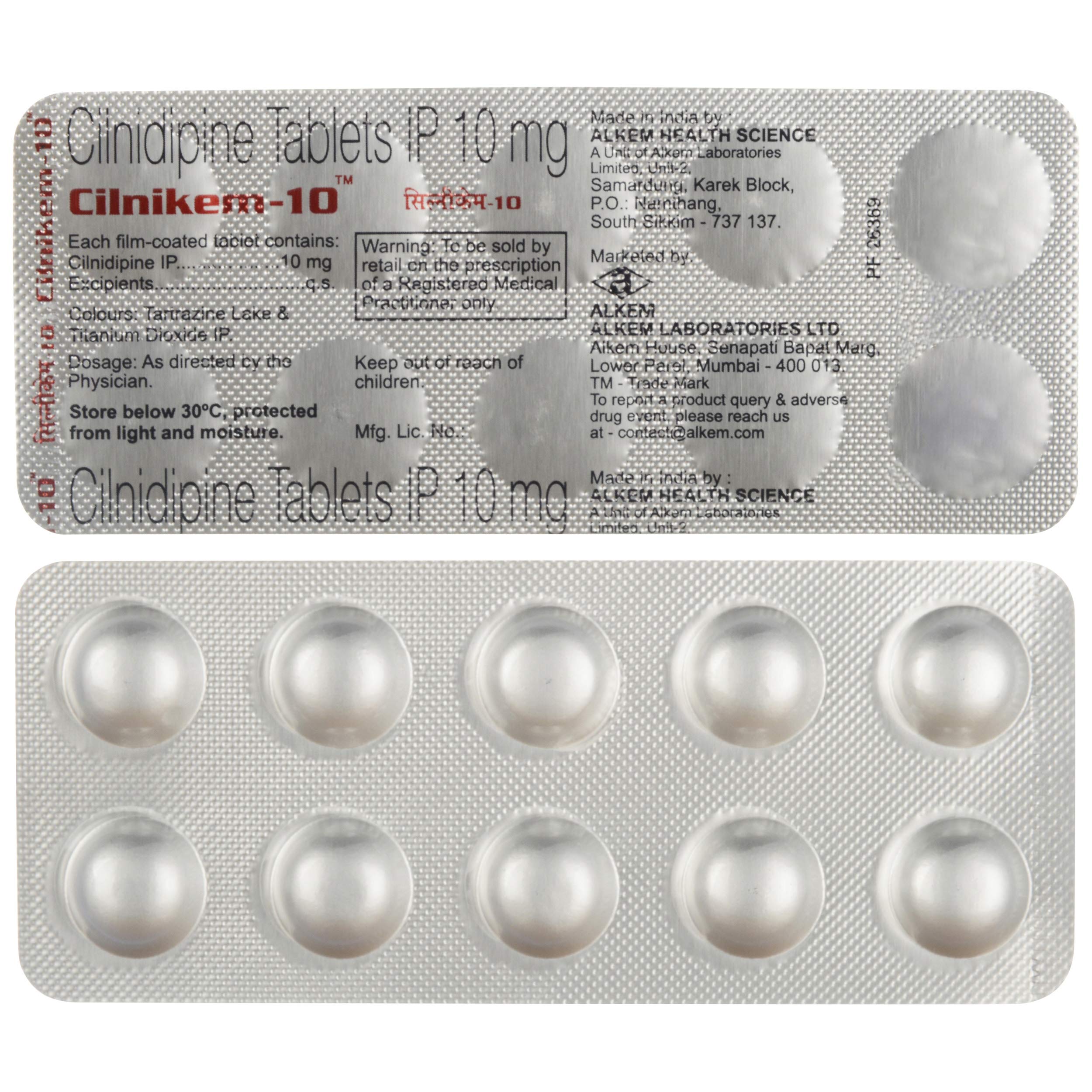 Cilnikem 10 Tablet