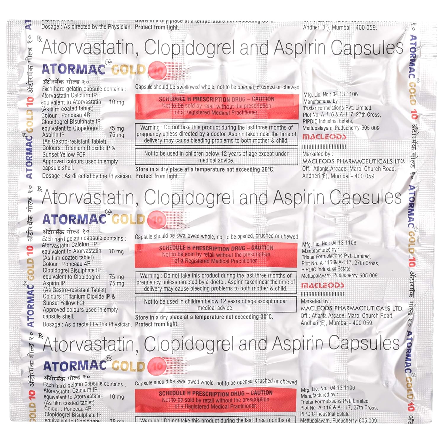 Atormac Gold 10 Capsule