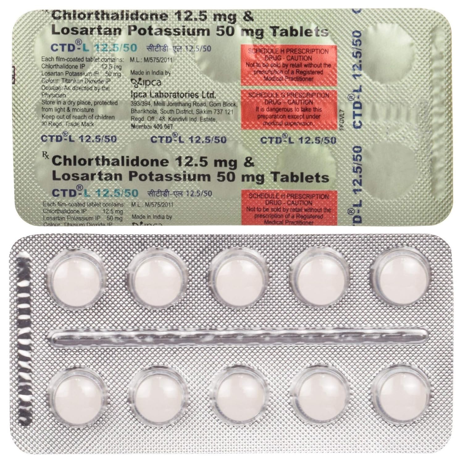 CTD-L 12.5/50 Tablet