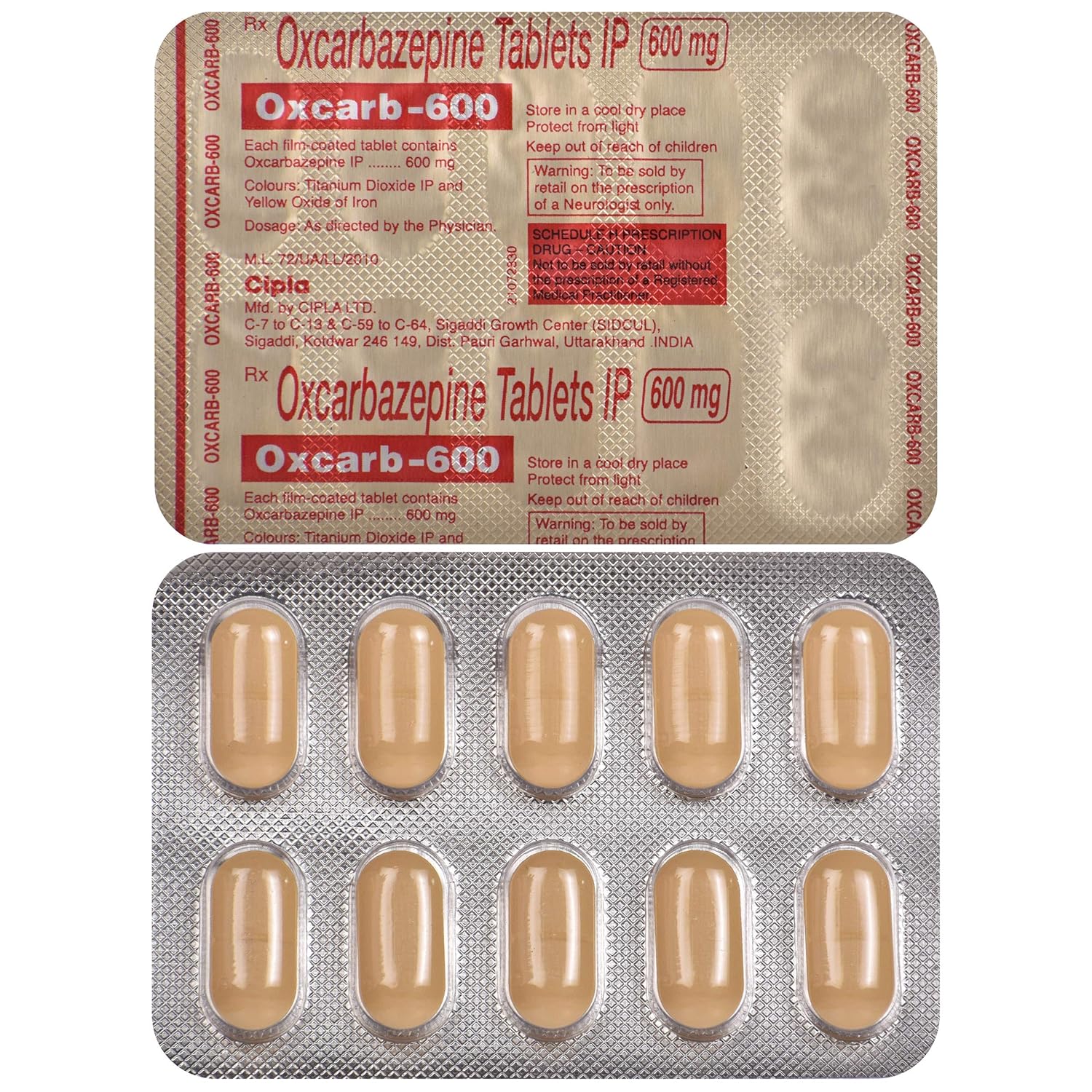 Oxcarb 600 Tablet