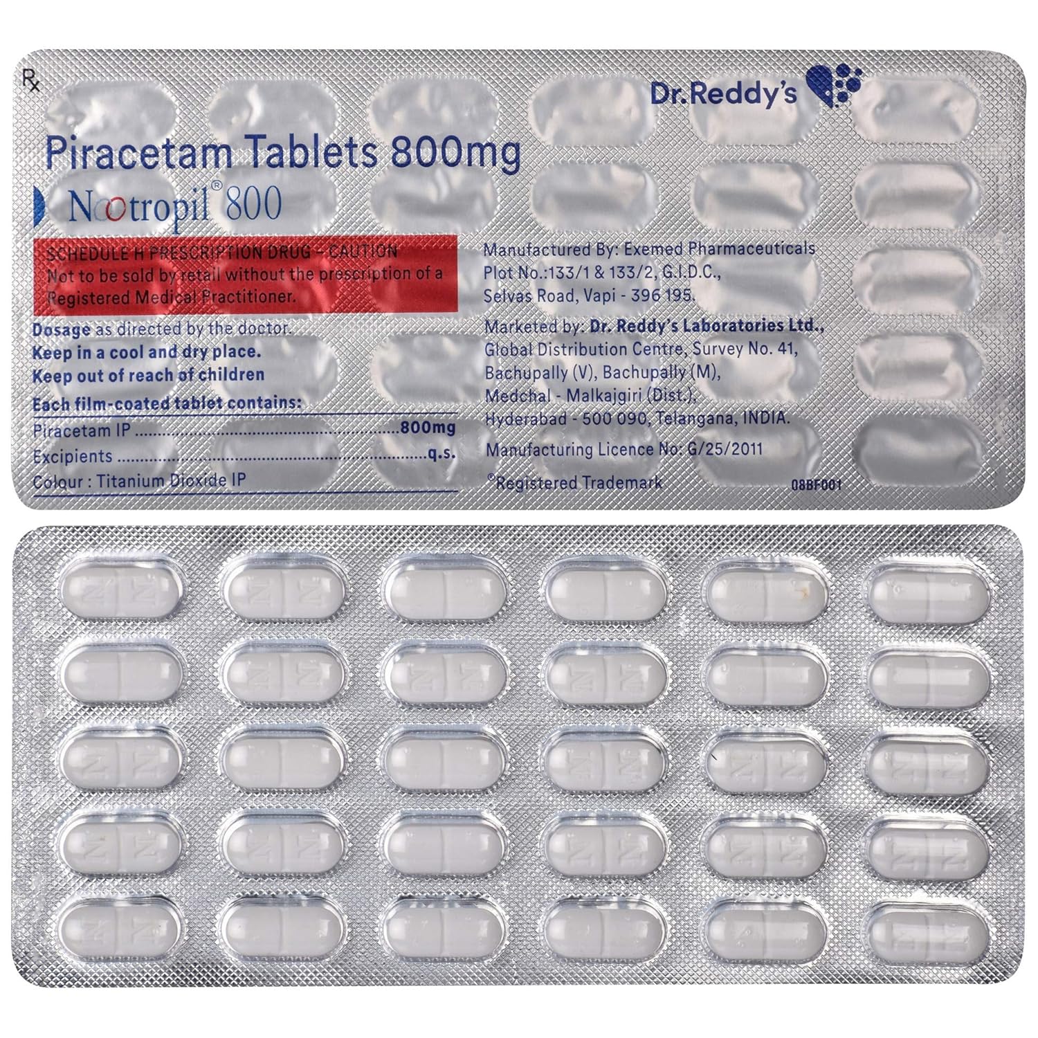 Nootropil 800mg Tablet