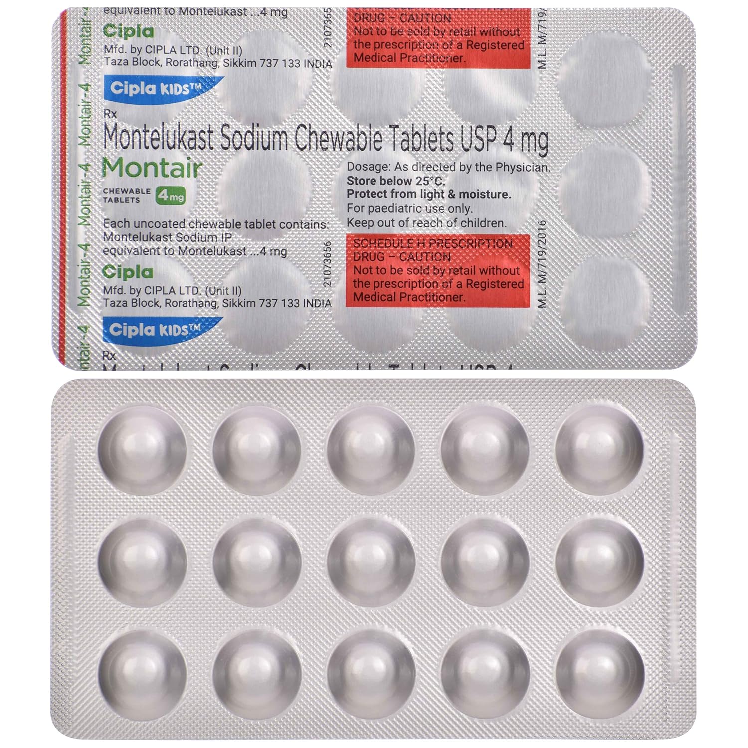 Montair 4mg Chewable Tablet