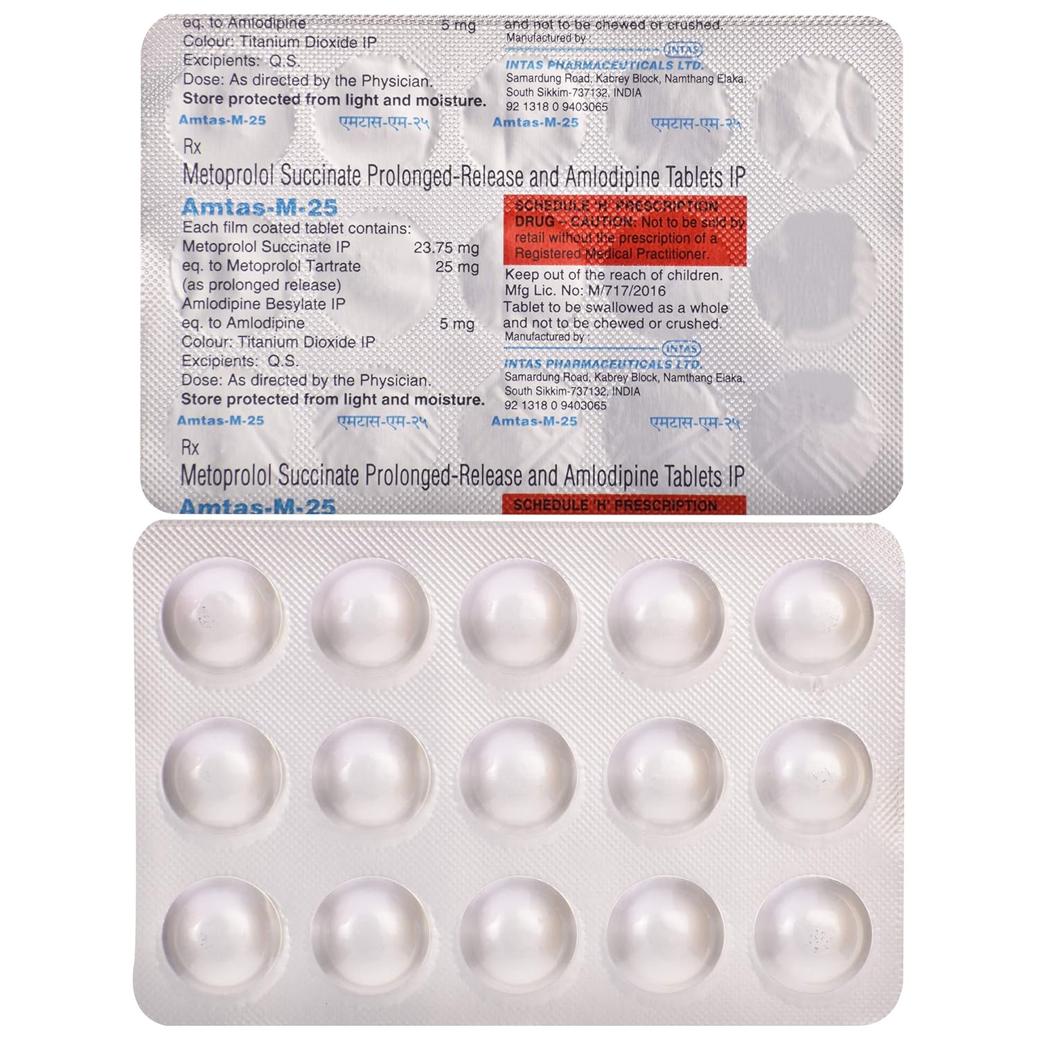 Amtas-M 25 Tablet PR