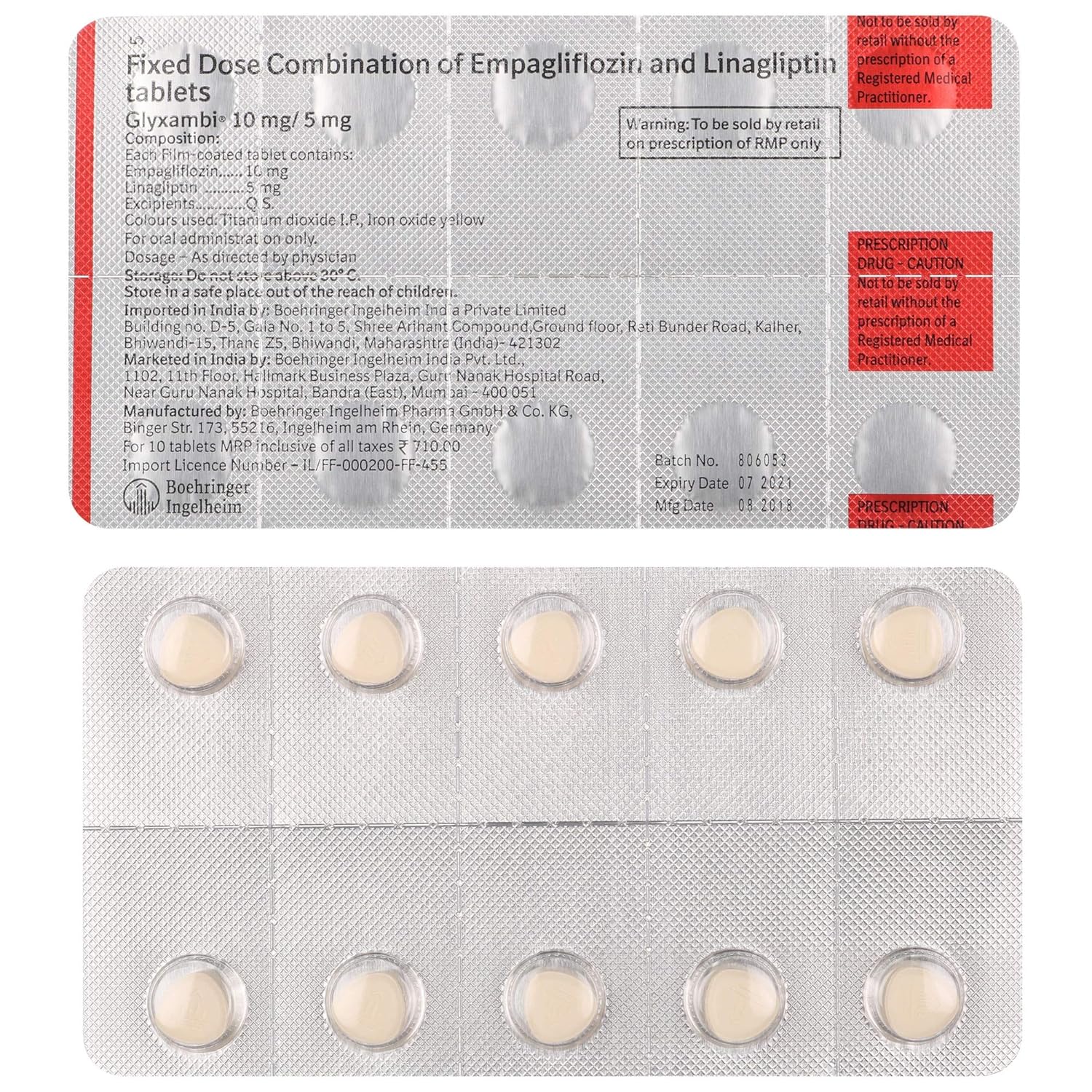 Glyxambi 10mg/5mg Tablet