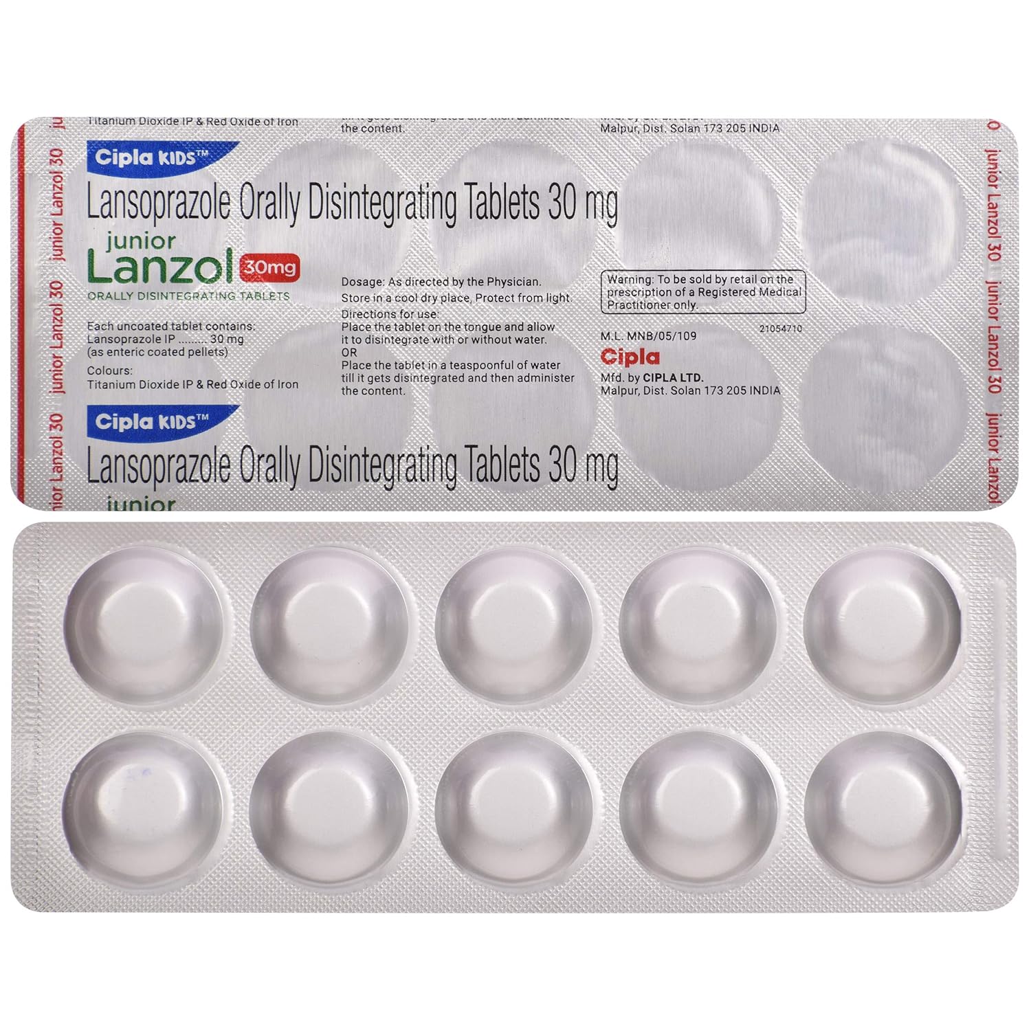 Junior Lanzol 30mg Tablet DT