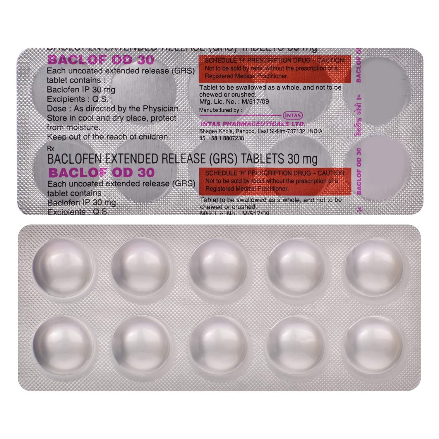 Baclof OD 30 Tablet ER