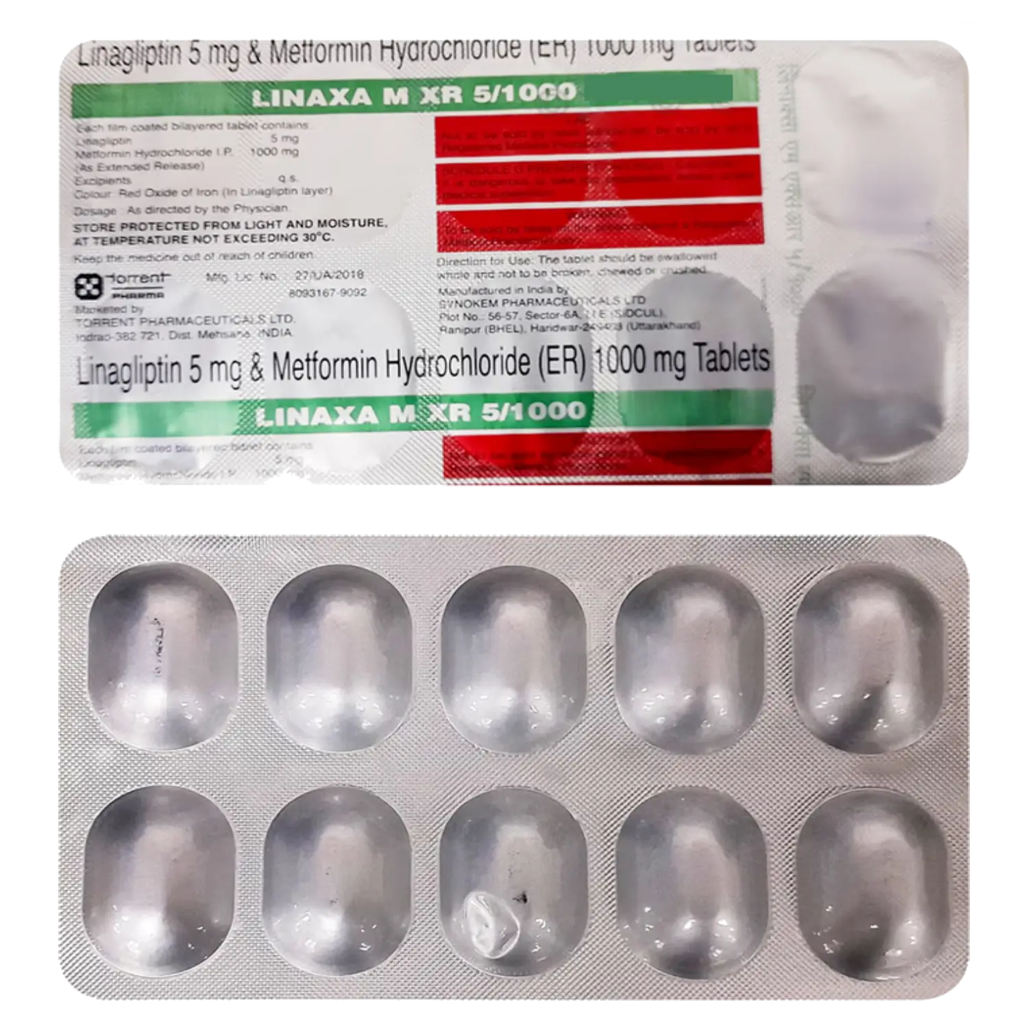 Linaxa M 1000mg/5mg Tablet XR