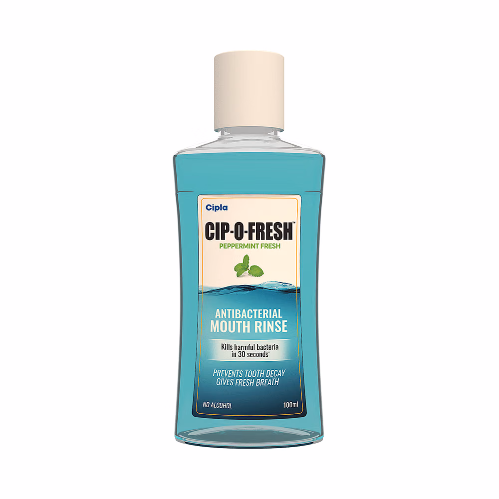 Cipla Peppermint Fresh Cip-O-Fresh Antibacterial Mouth Rinse