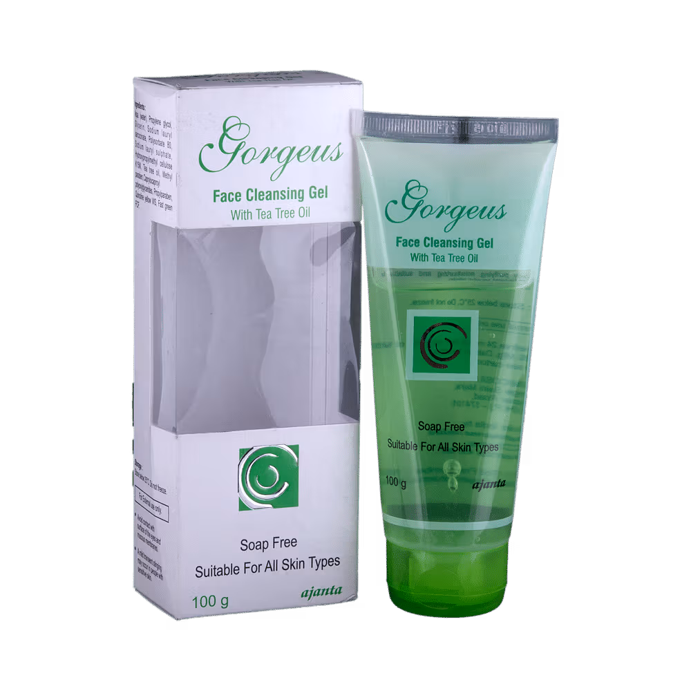 Gorgeus Face Cleansing Gel with Tea Tree Oil | Soap-Free