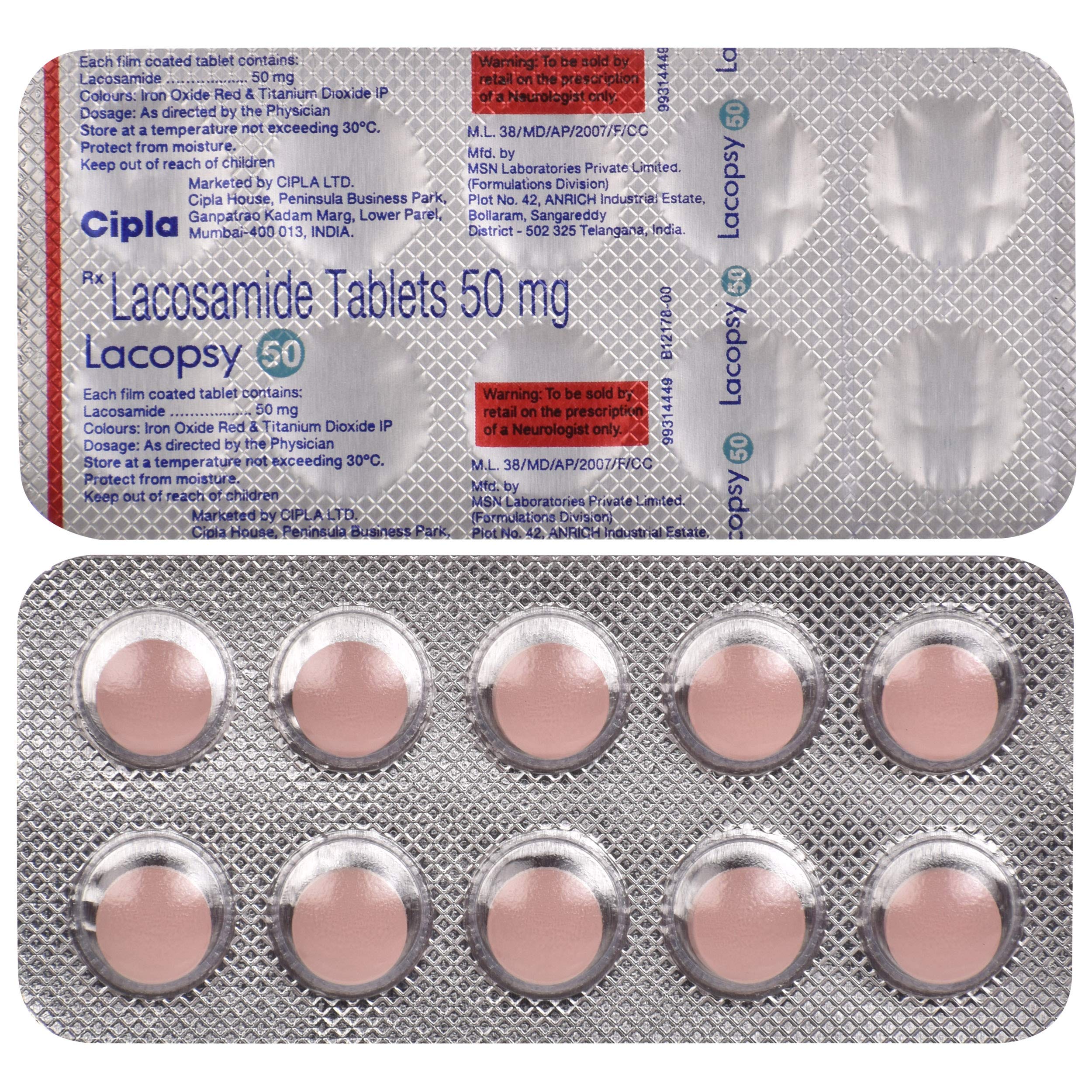 Lacopsy 50mg Tablet