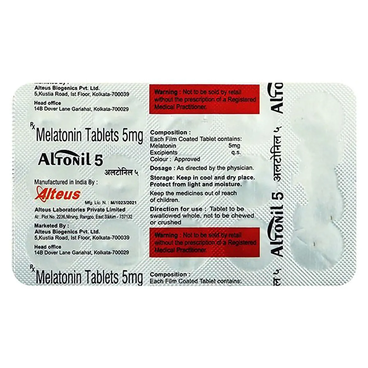 Altonil 5mg Tablet