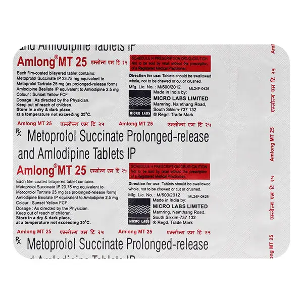 Amlong MT 25 Tablet PR